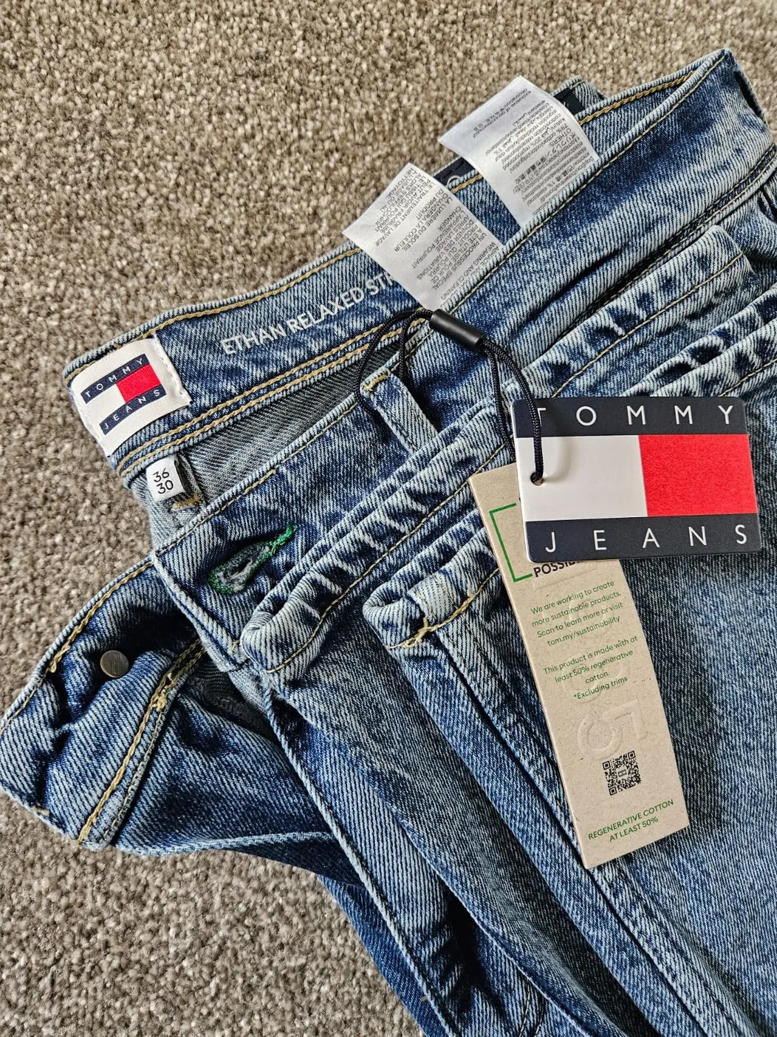 Tommy Jeans Ethan Straight Fit Jeans Hose Herren
