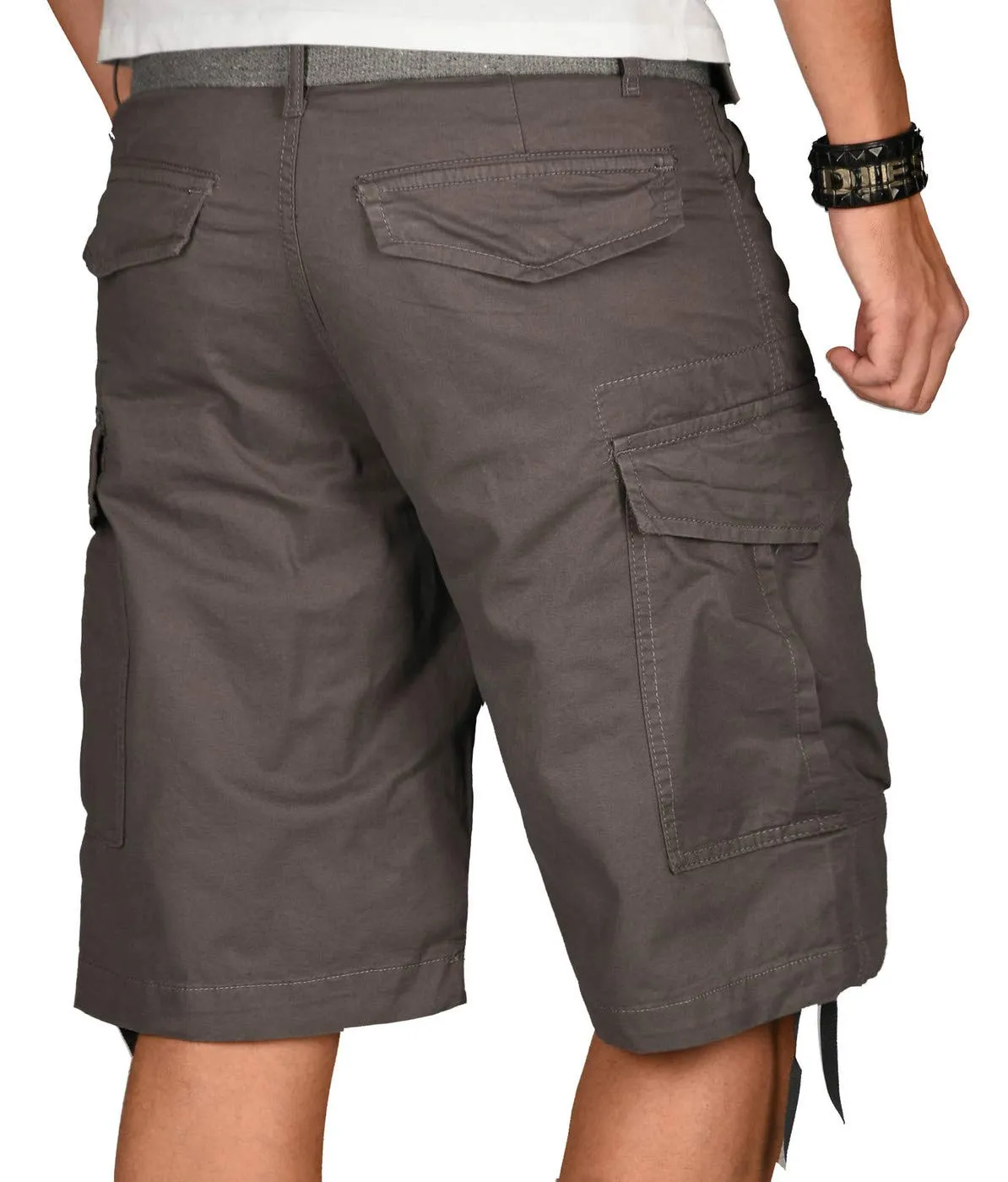 Alessandro Salvarini AS-133 Cargoshorts Herren mit Gürtel locker