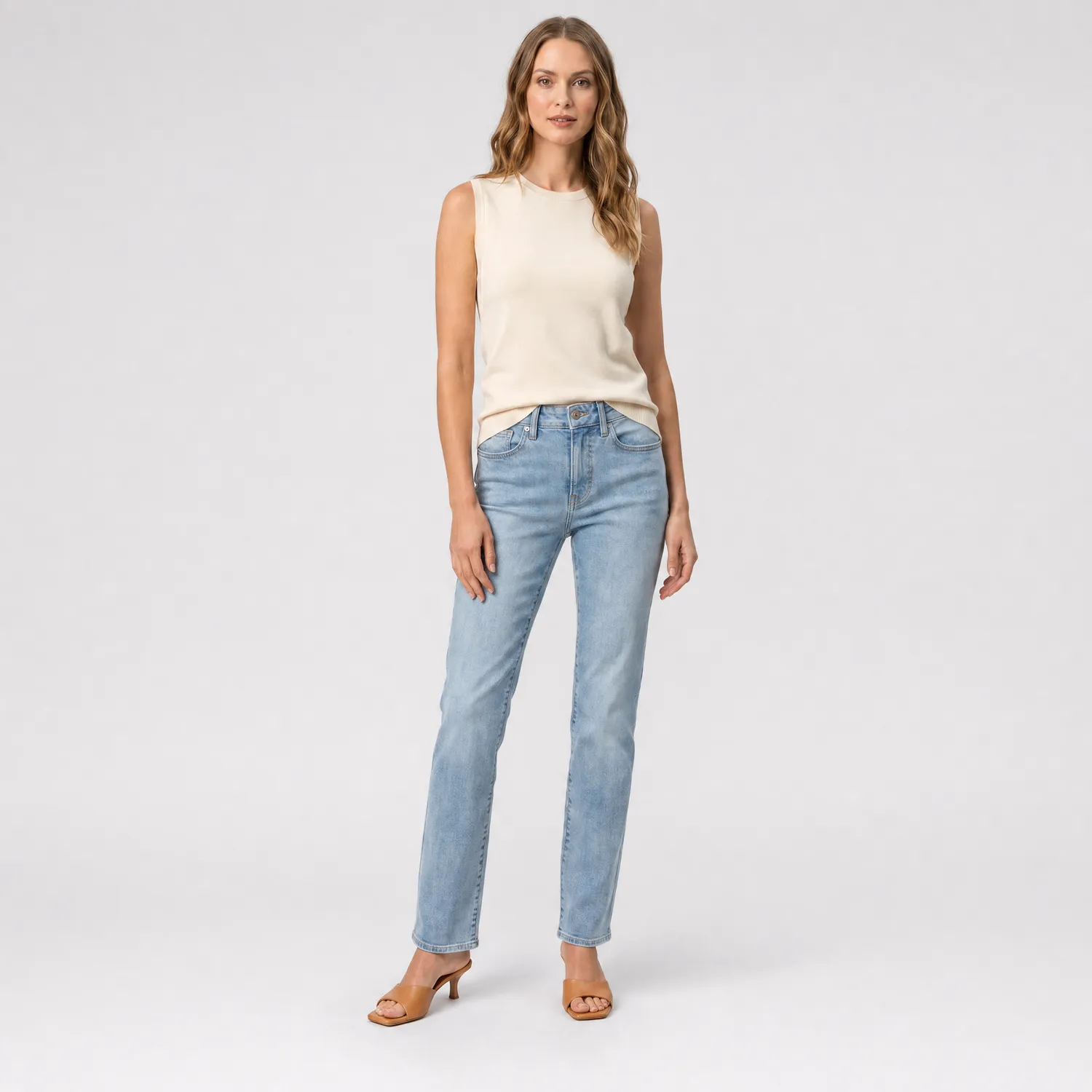 NYDJ Marilyn Straight Jeans Haley Petite Lift Tuck