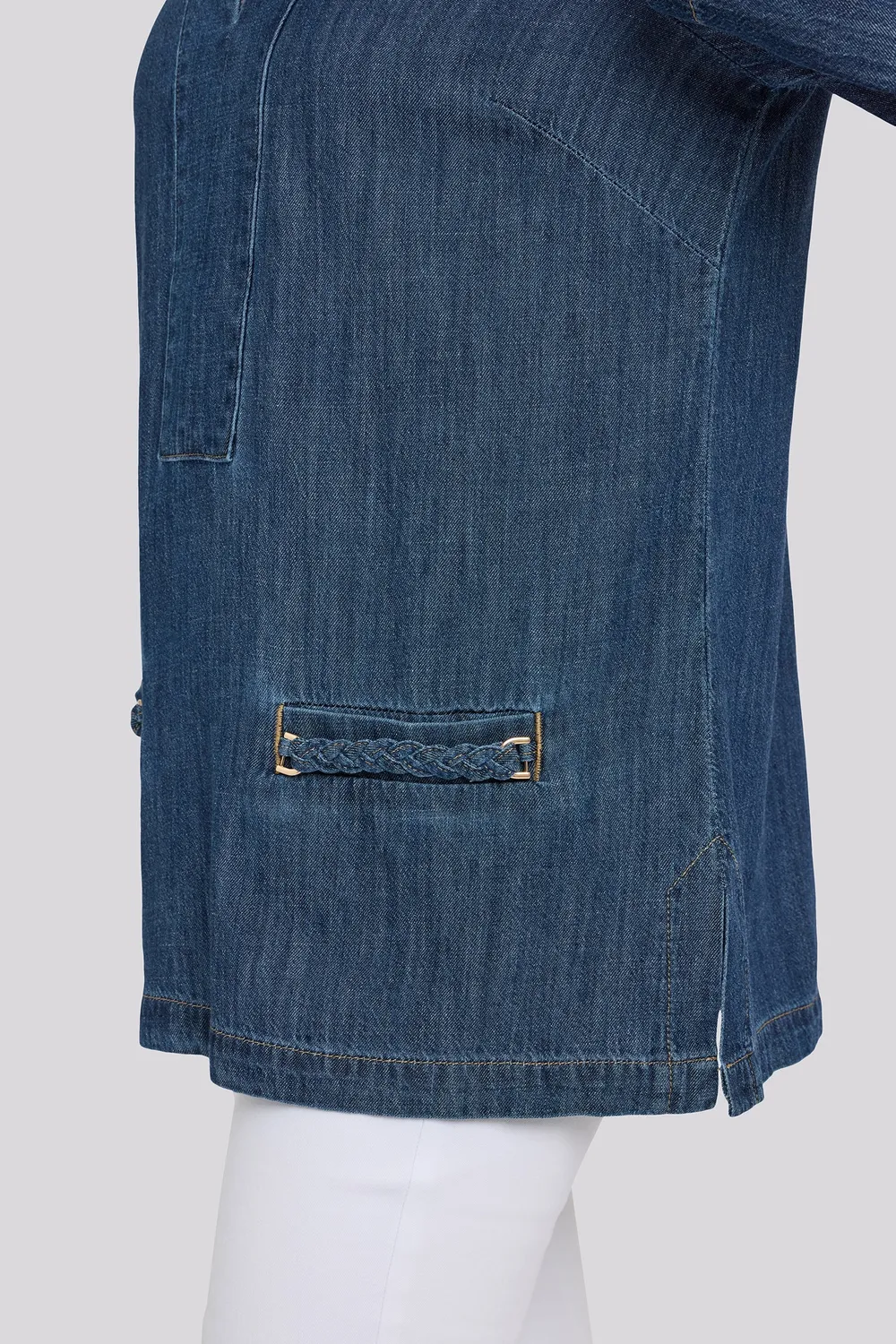 NYDJ Denim Tunika Medium Indigo langarm