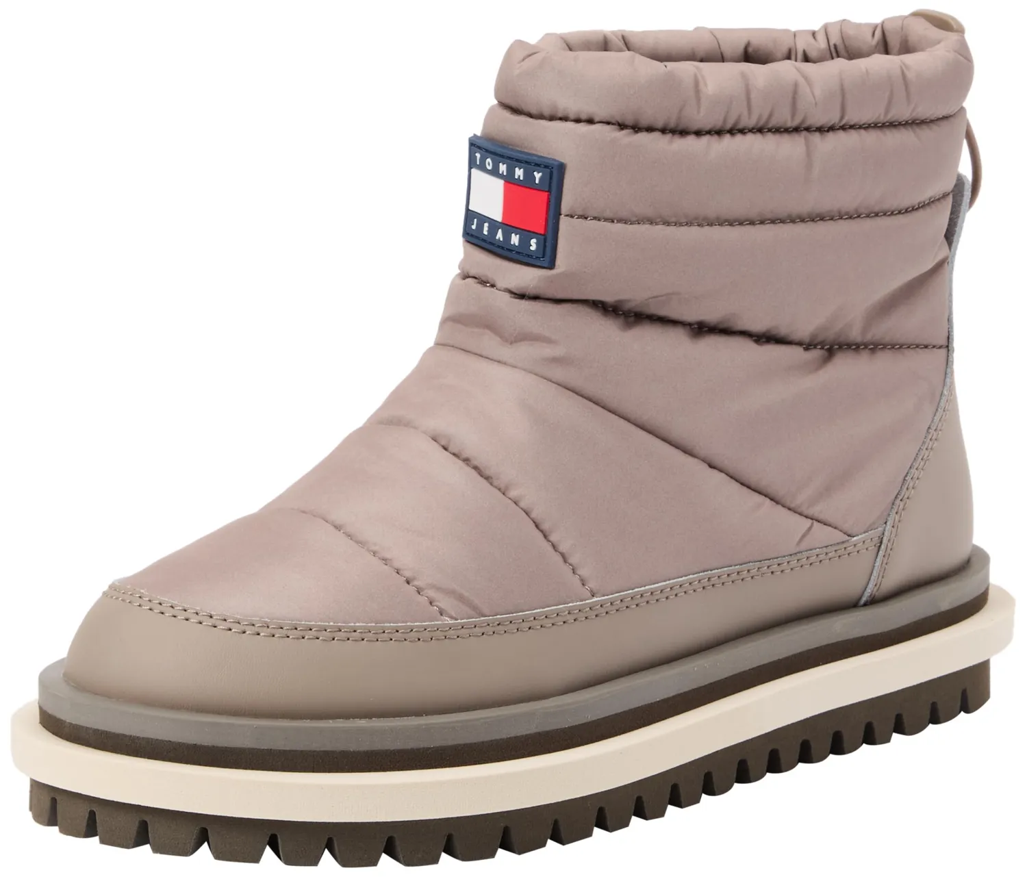 Tommy Jeans Padded Flat Boot Stiefel Schwarz Gefüttert