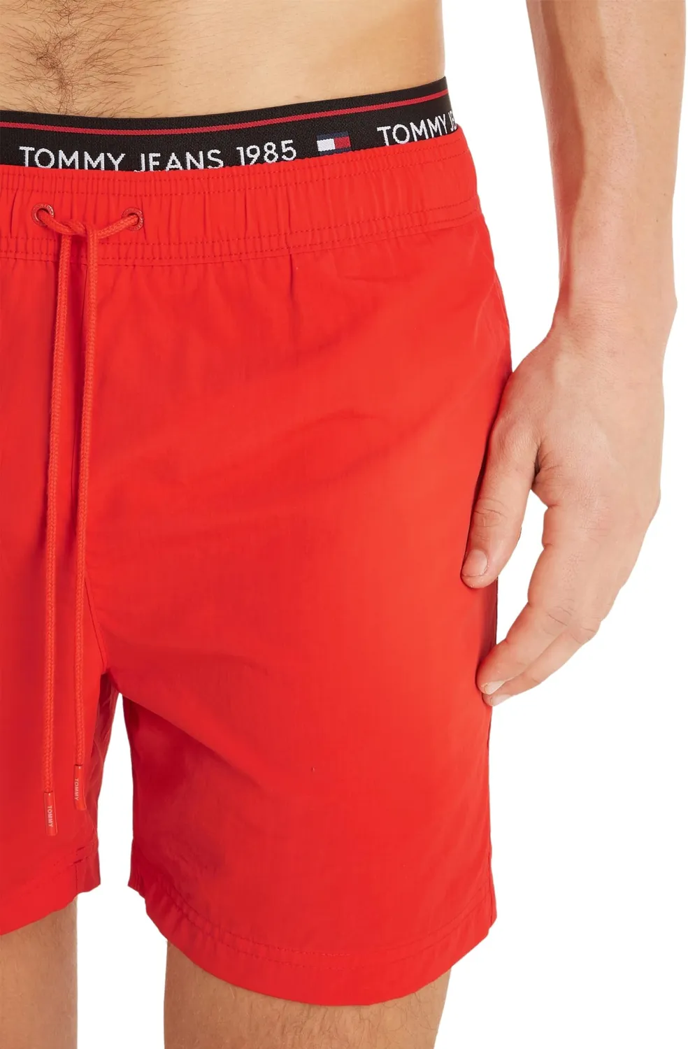 Tommy Jeans Badeshorts Herren Mittellang Kordelzug