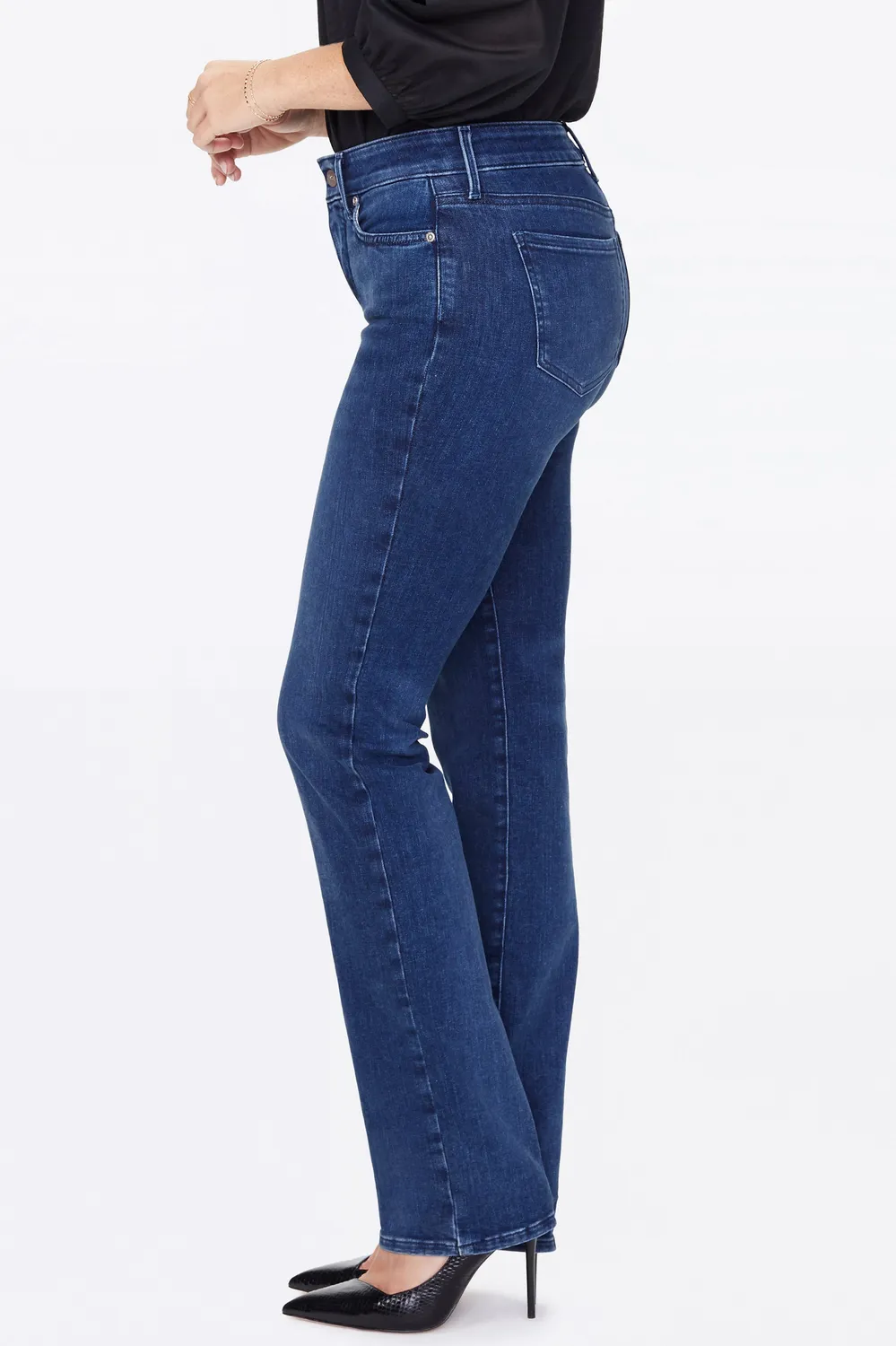 NYDJ Marilyn Straight Jeans Habana gerade blau