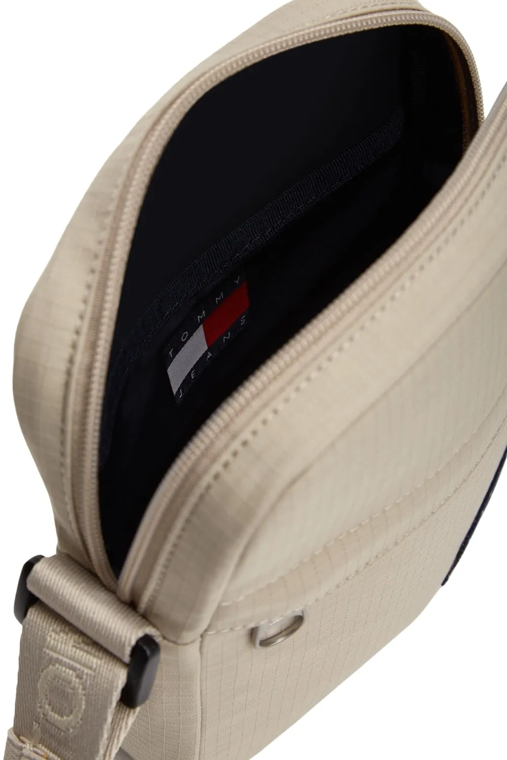 Tommy Jeans Daily Ripstop Reporter Crossbody Tasche Beige