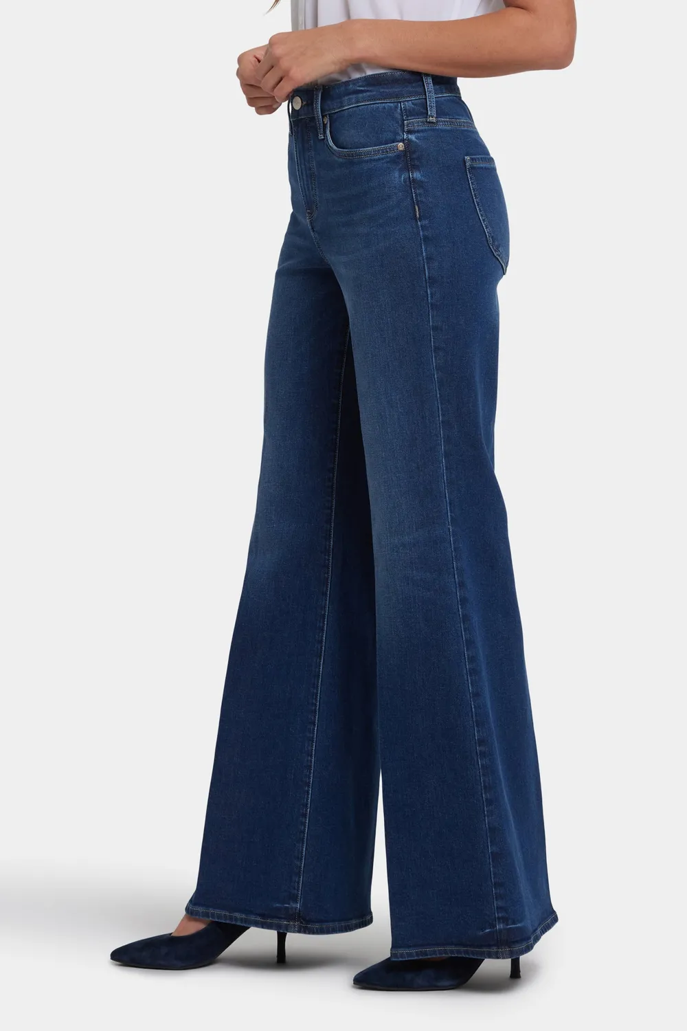 NYDJ Mia Palazzo Jeans Vintage Lapis Blau