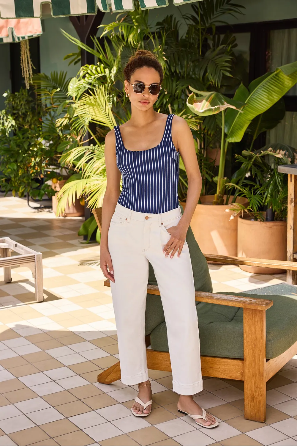 NYDJ Carrot Ankle Jeans Vintage White High Rise