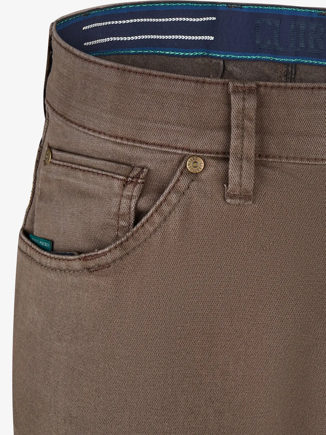 Club of Comfort Alex 8409 Herrenhose braun Tapered Fit
