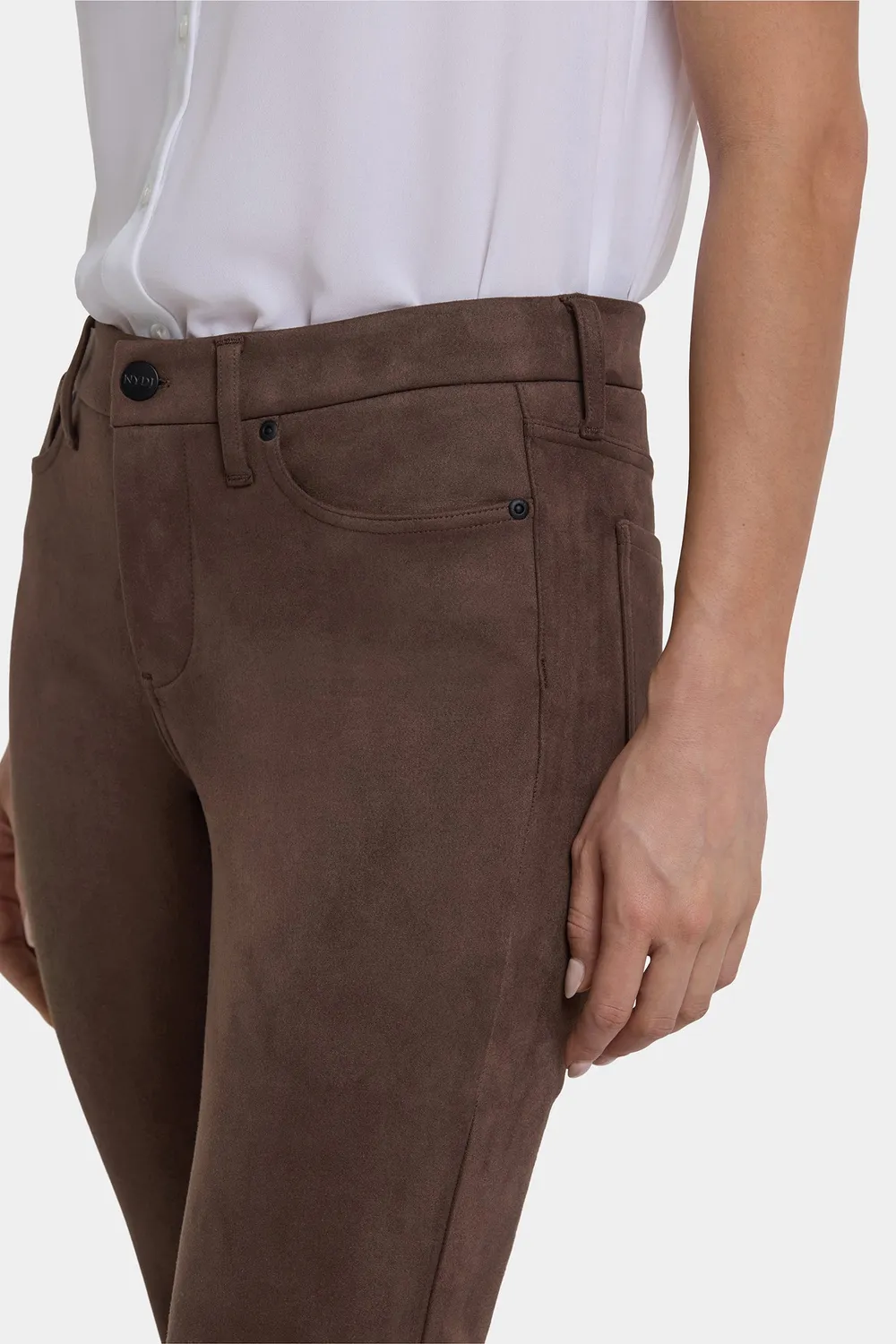 NYDJ Marilyn Straight Hose Petite Coffee Bean Stretch