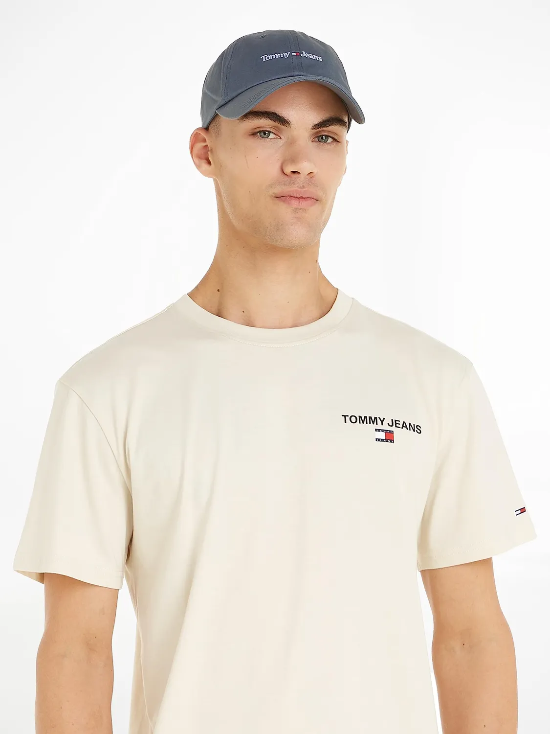 Tommy Jeans TJM Sport Cap Baseball-Cap Grau mit Logo
