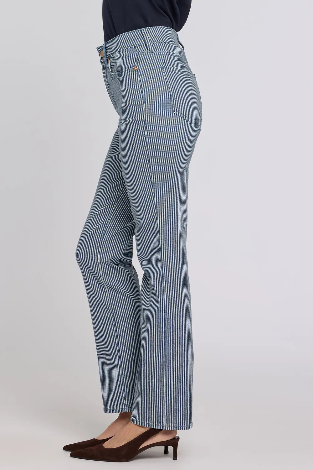 NYDJ Marilyn Straight Jeans Malaga Stripe