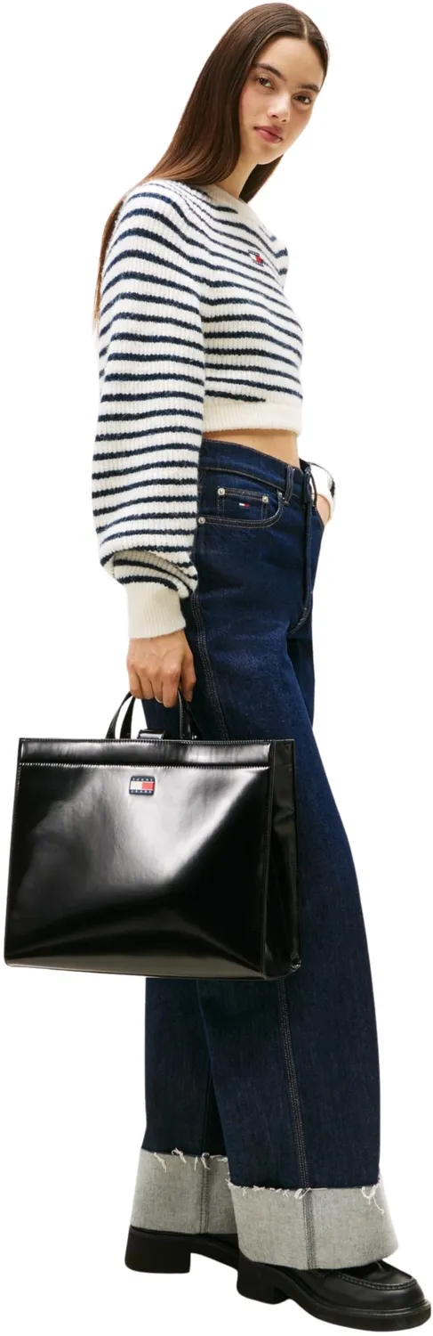 Tommy Jeans Must Tote Bag Schwarz Groß Shopper
