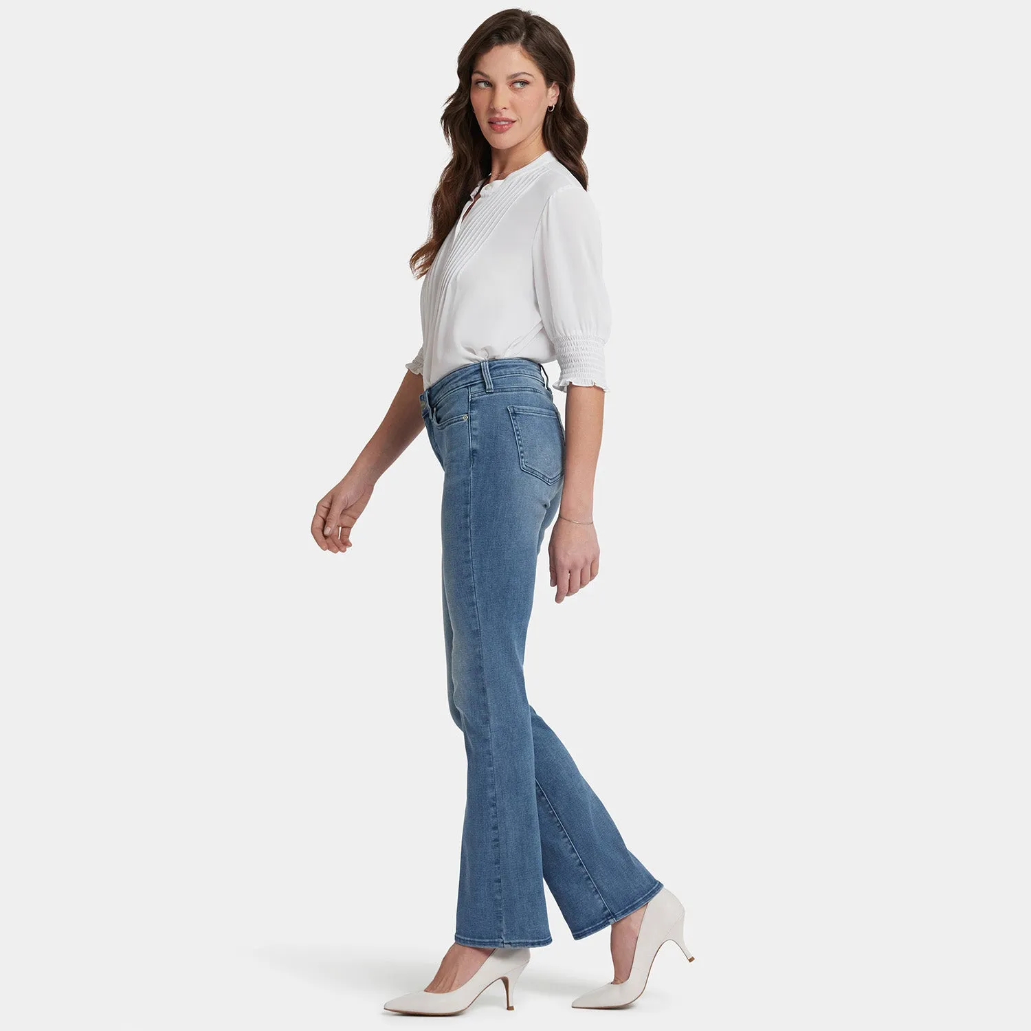 NYDJ Barbara Bootcut Jeans Brickell Blau formend