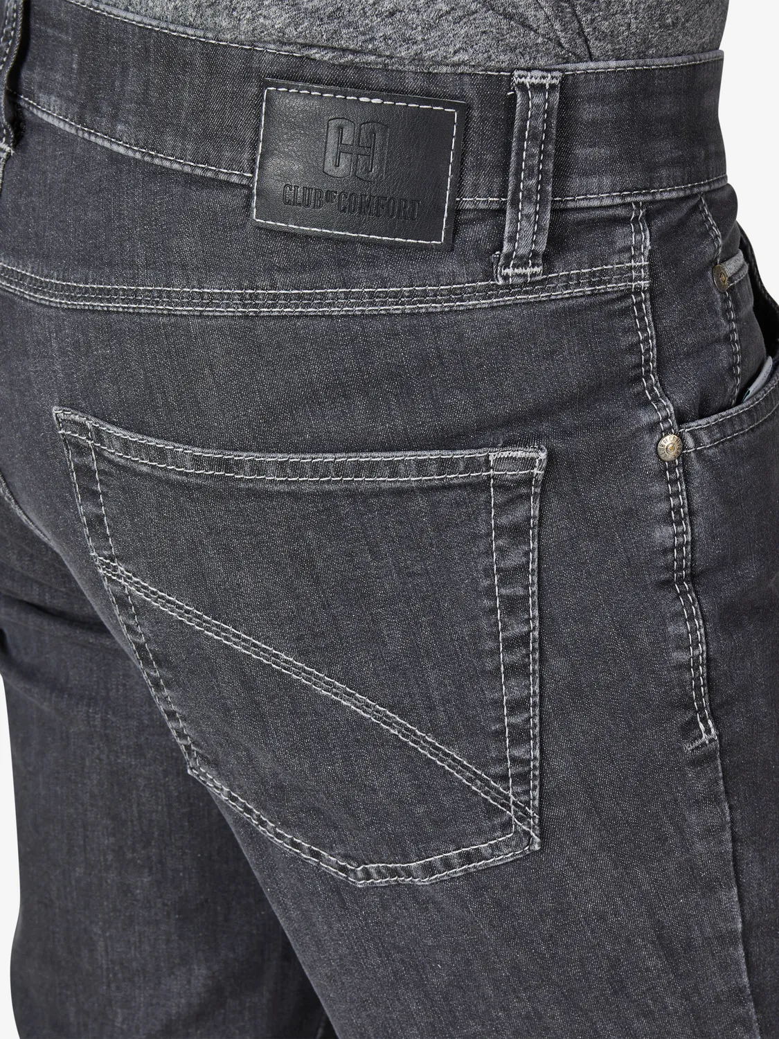 Club of Comfort Henry Z6516 Jeans grau Super High Stretch