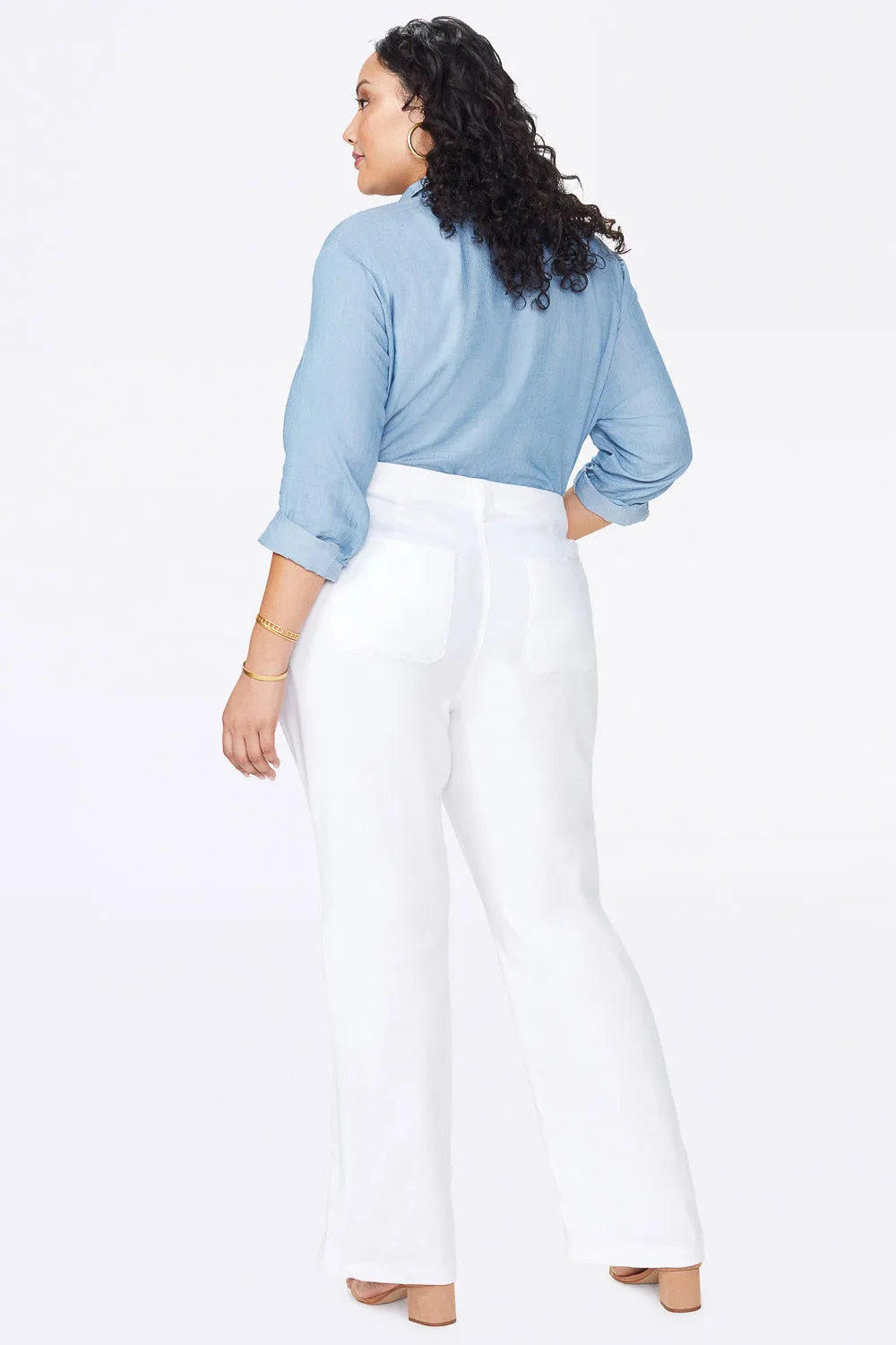 NYDJ Trouser Hose Plus Optic White