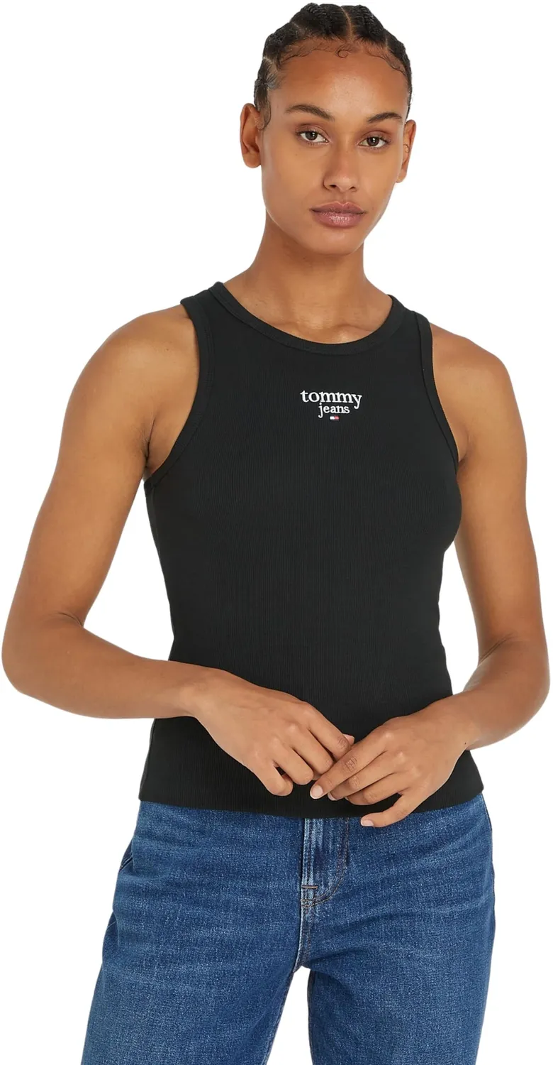 Tommy Jeans Slim Logo Tank Top 6XL Weiß Baumwolle