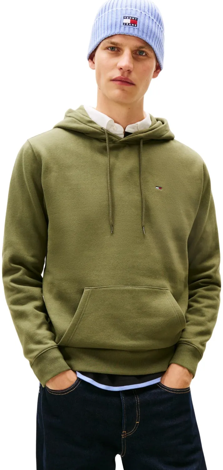Tommy Jeans TJM Flag Hoodie M Kapuzenpullover beige