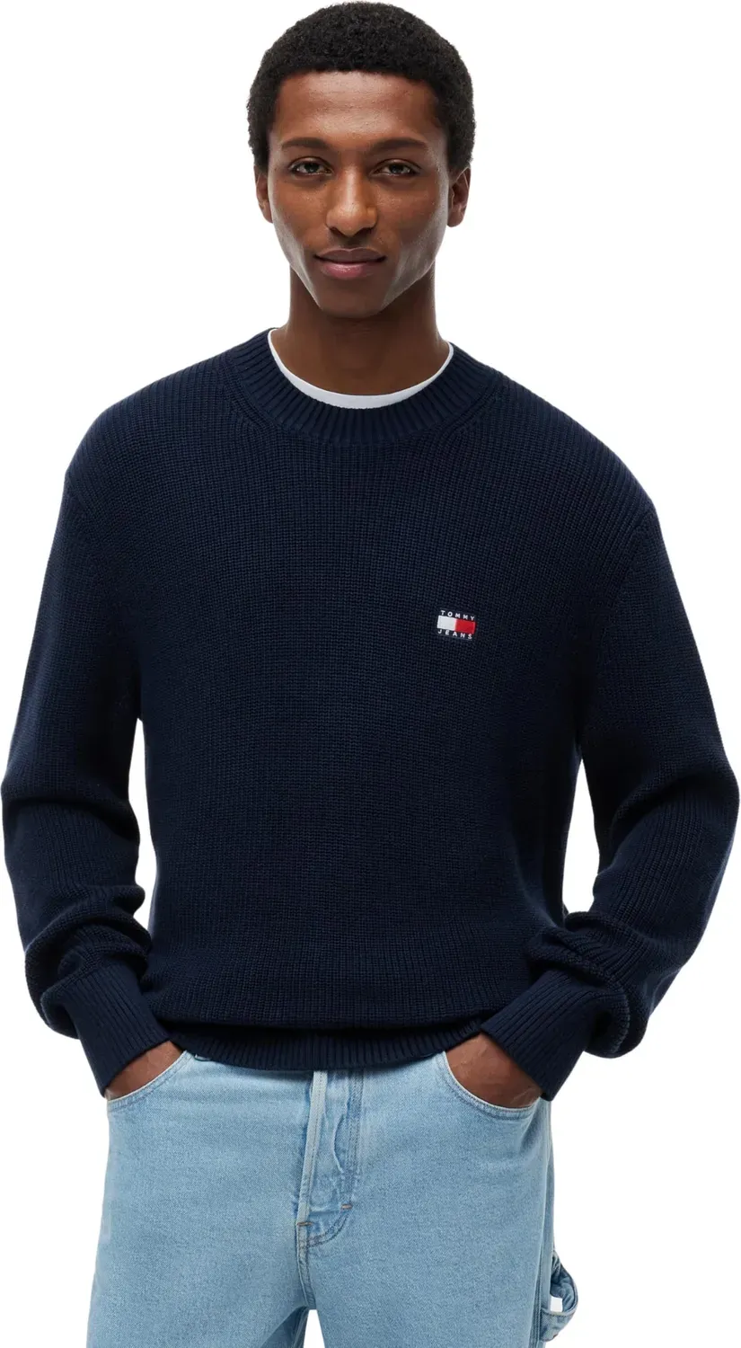 Tommy Jeans Reg Badge Dm0dm20923 Pullover XL Schwarz Strick