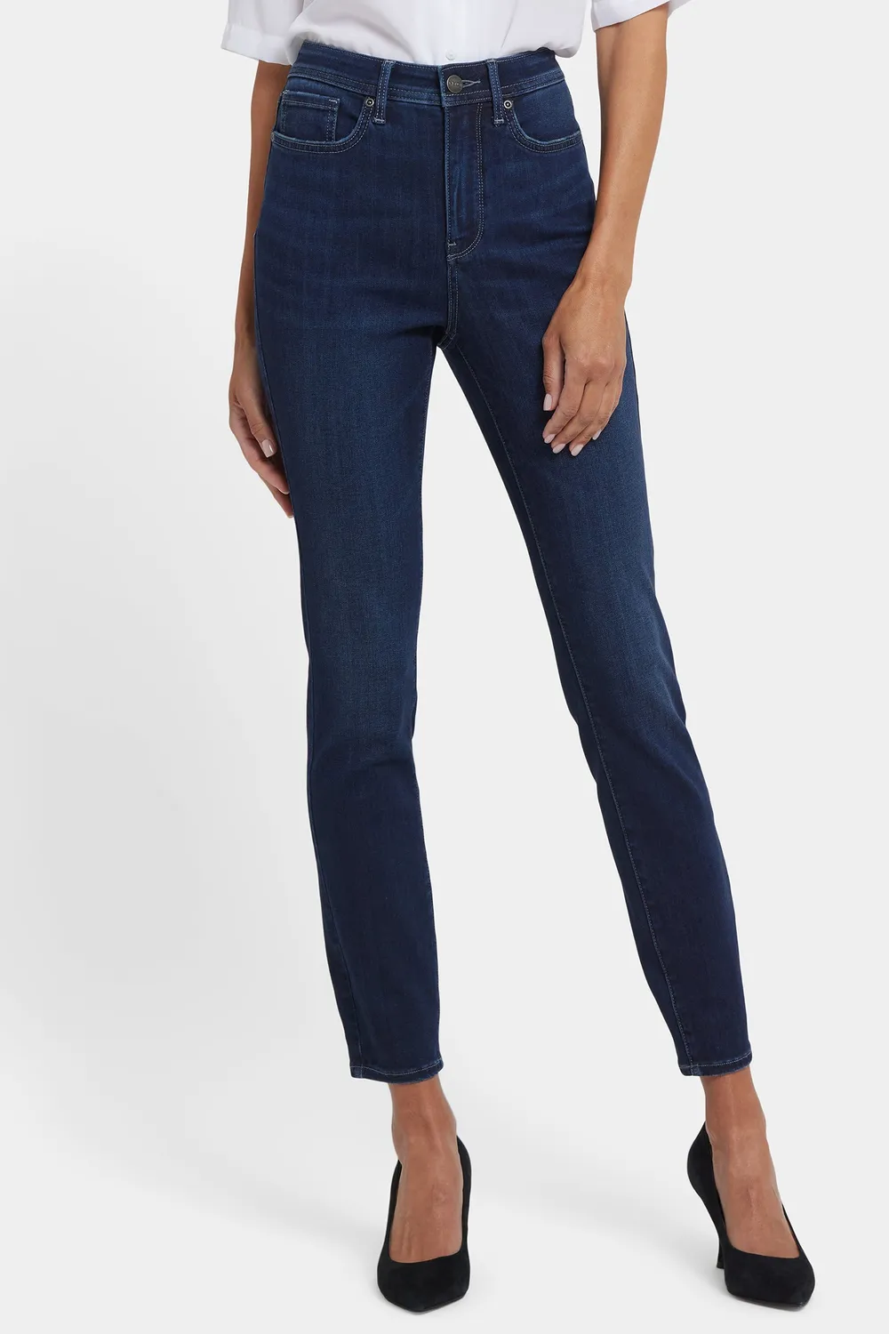 NYDJ Ami Skinny Jeans Ink Skyline High-Rise dunkelblau