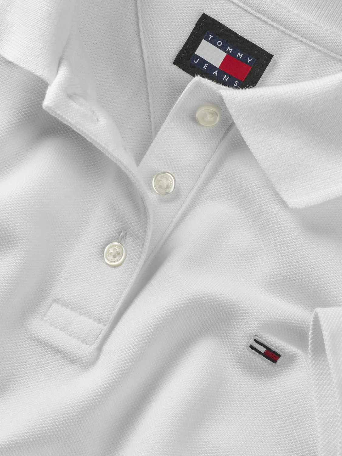 Tommy Jeans Essential Stretch Poloshirt Kurzarm Slim