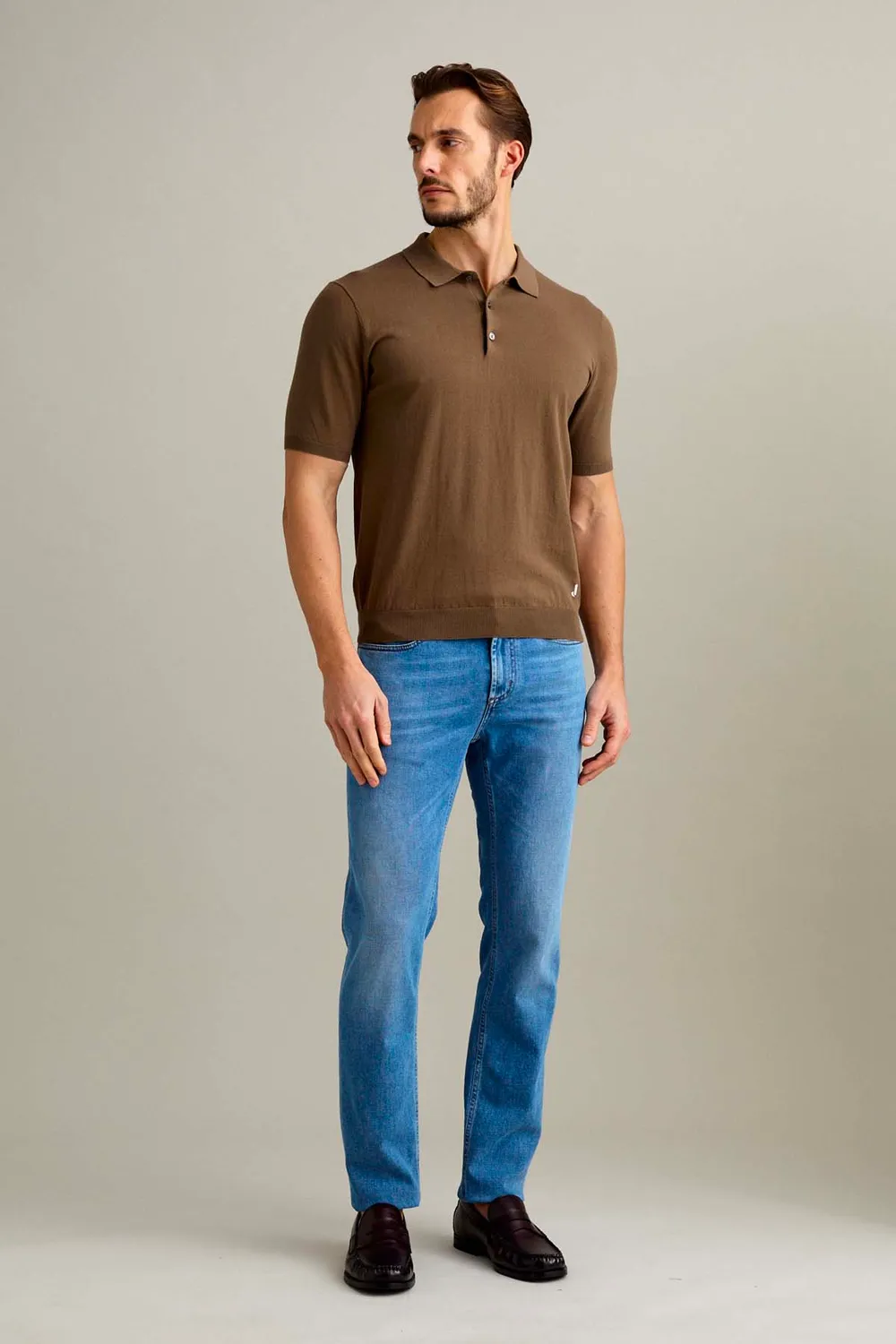 Jeckerson Jordan Slim Fit Jeans Hellblau Herren Denim