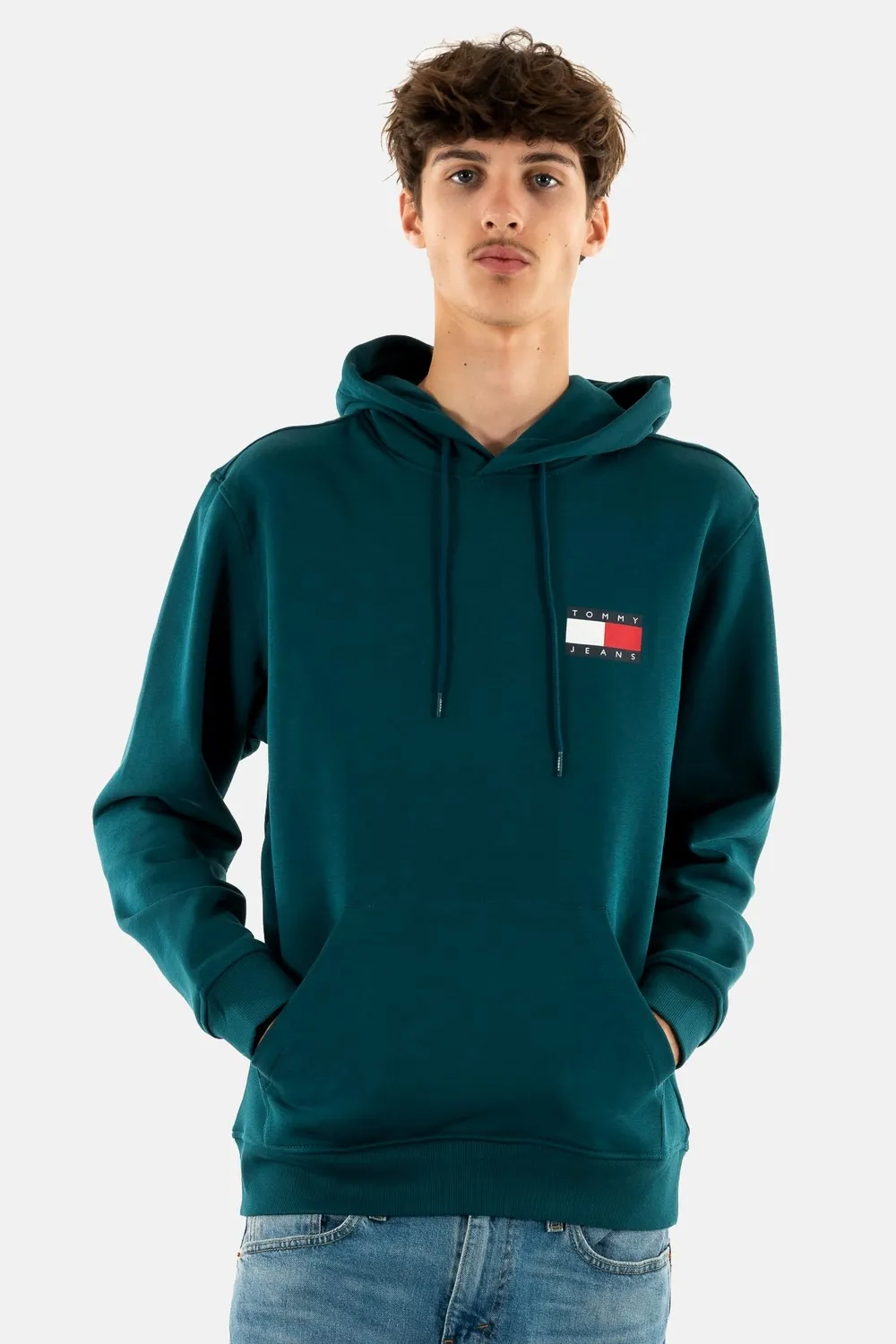 Tommy Jeans Essential Flag Hood Hoodie Bauchtasche