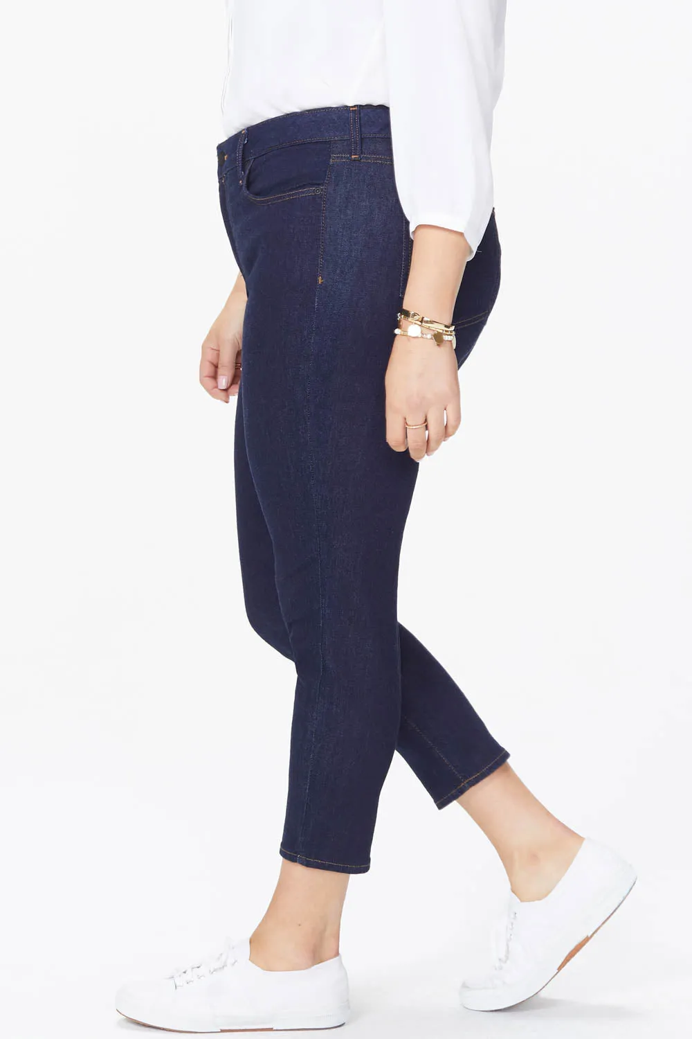 NYDJ Alina Skinny Ankle Jeans Rinse Plus