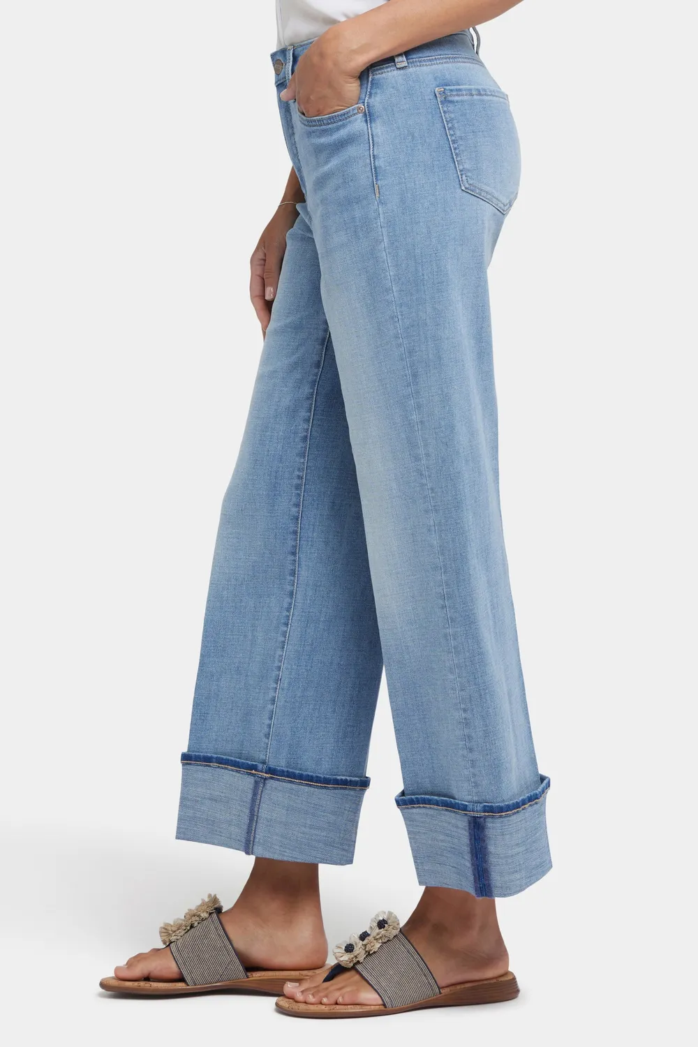 NYDJ Teresa Wide Leg Jeans Madison River blau
