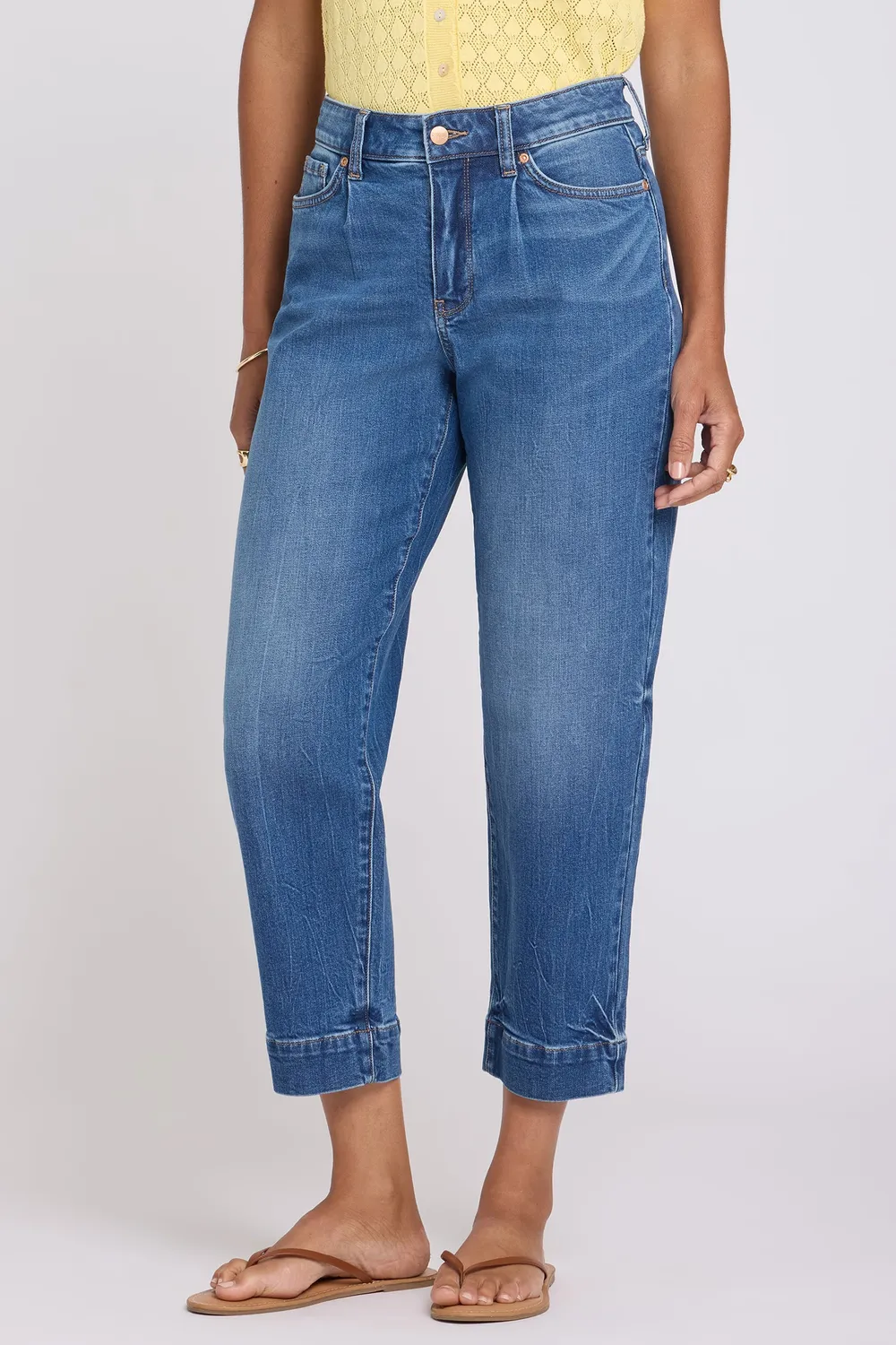 NYDJ Carrot Ankle Jeans Wild River High Rise Barrel