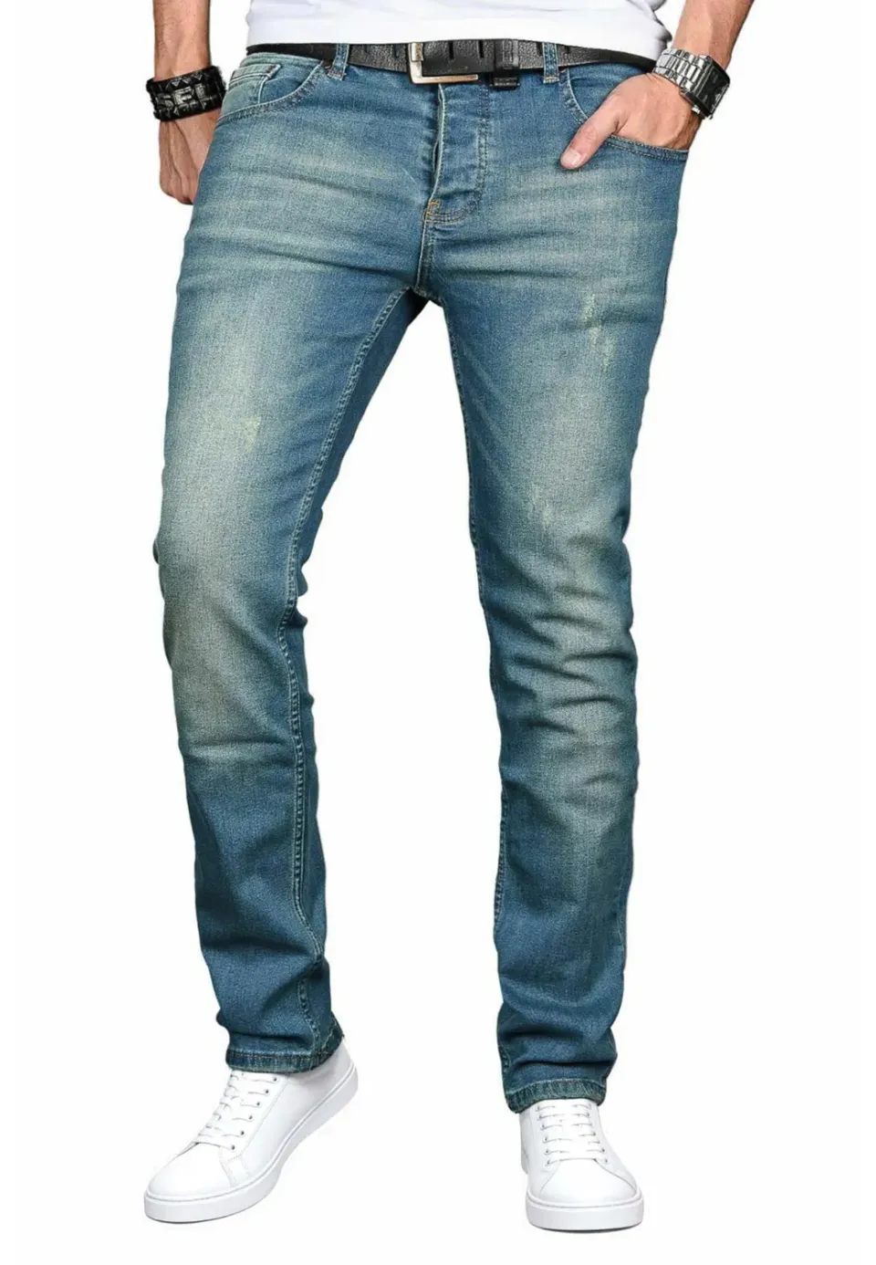 Alessandro Salvarini Slim Fit Jeans 38W 36L Stretch
