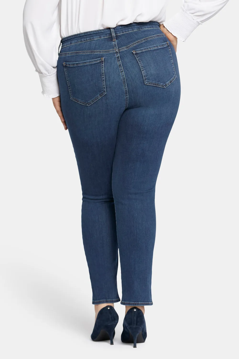 NYDJ Sheri Slim Jeans Cooper Plus Size mit Stretch