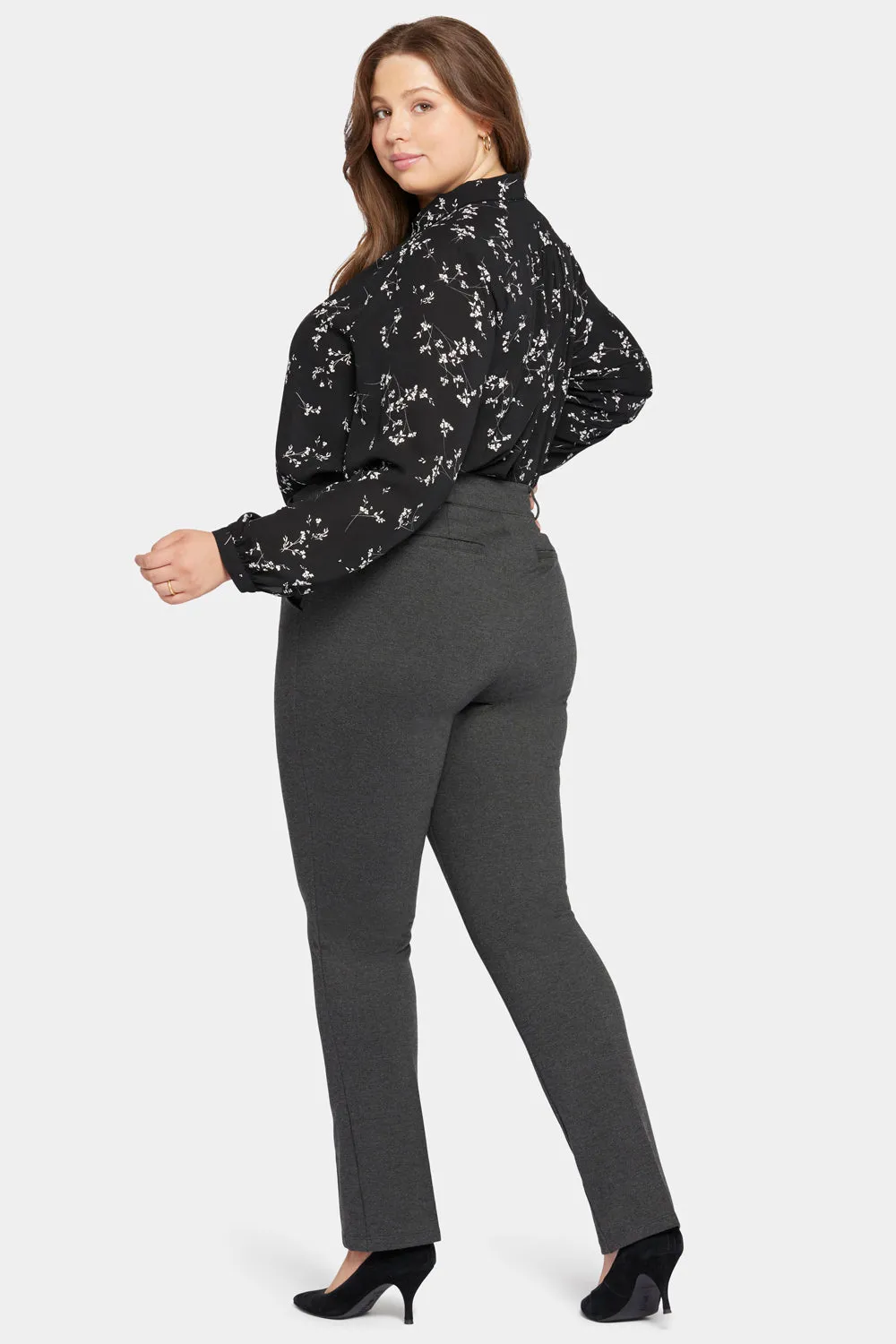 NYDJ Classic Trouser Stoffhose Charcoal Heathered formend