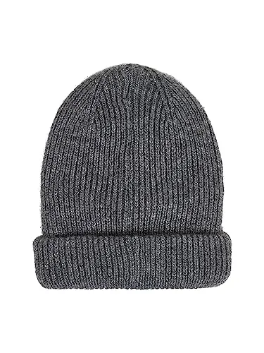 Tommy Jeans Soft Strickmütze Wintermütze Grau Melange Onesize