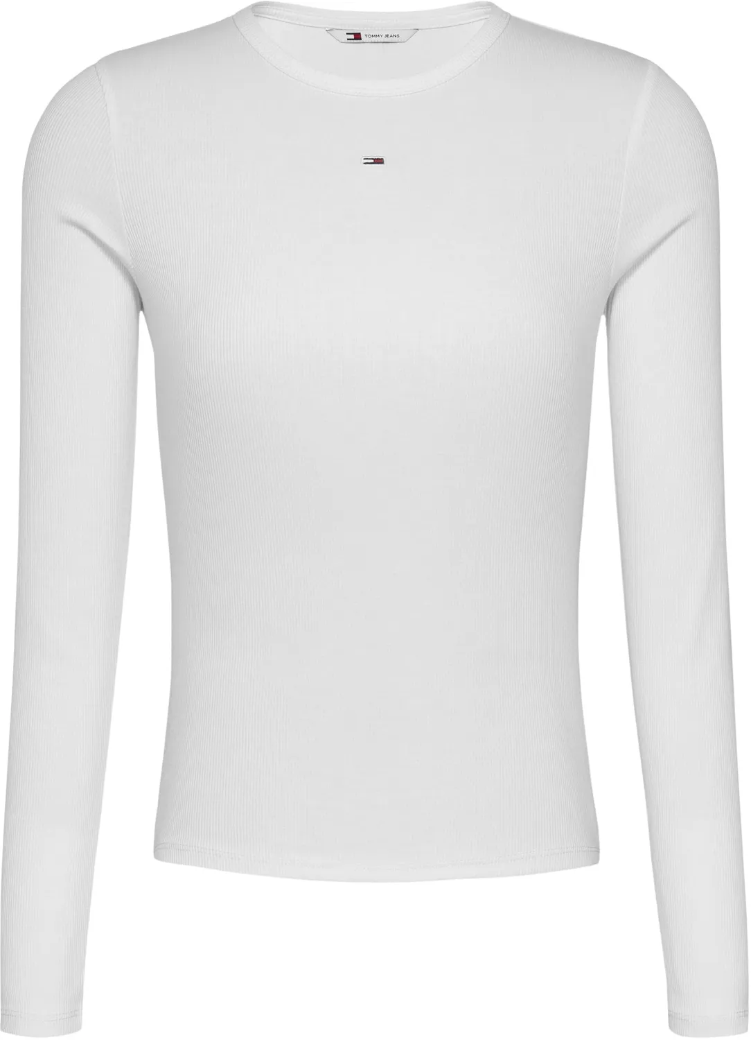 Tommy Jeans Essential Langarmshirt Damen Slim Fit Baumwolle