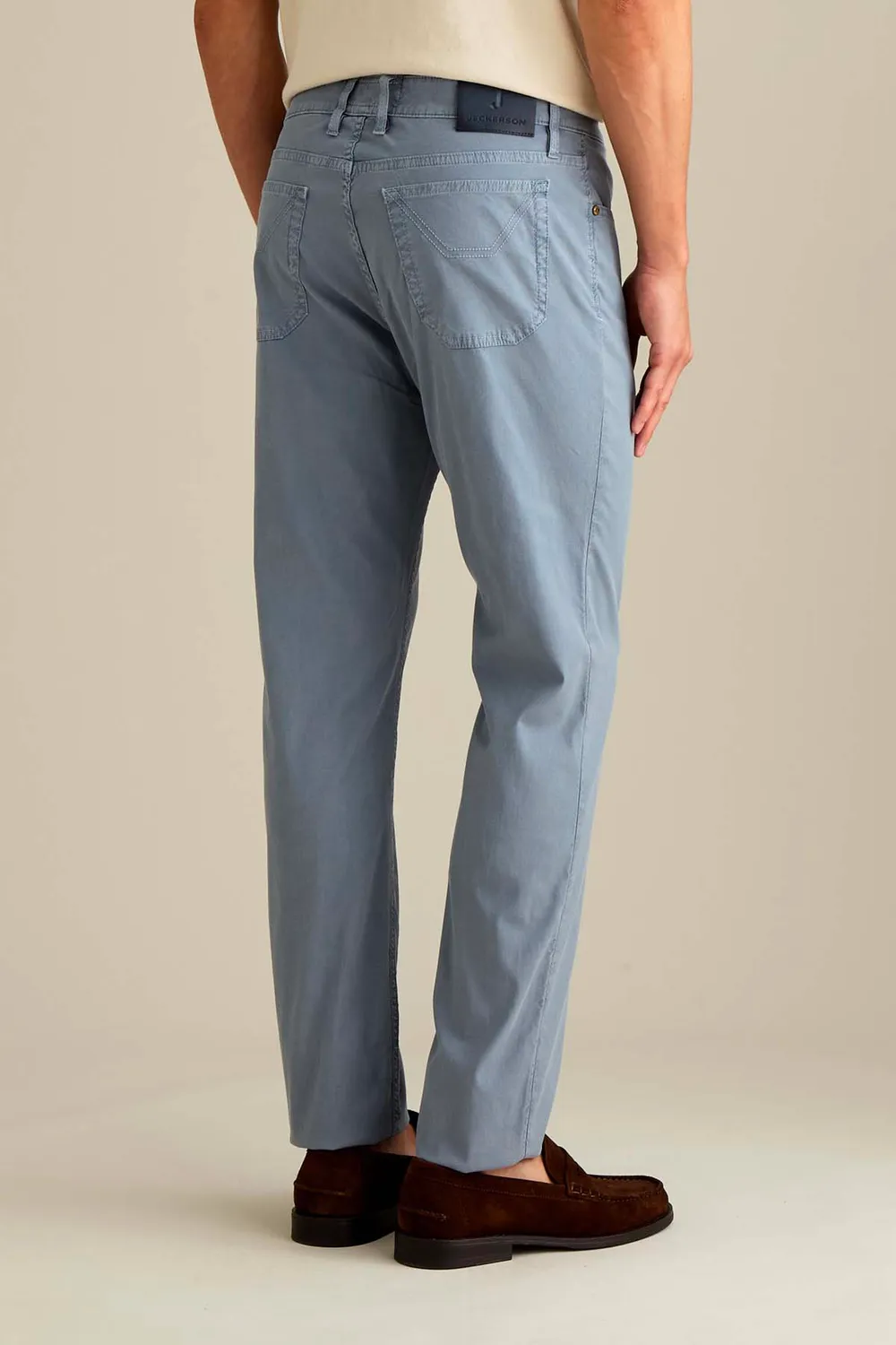 Jeckerson Jordan Slim Fit Hose blau Velvet Baumwolle