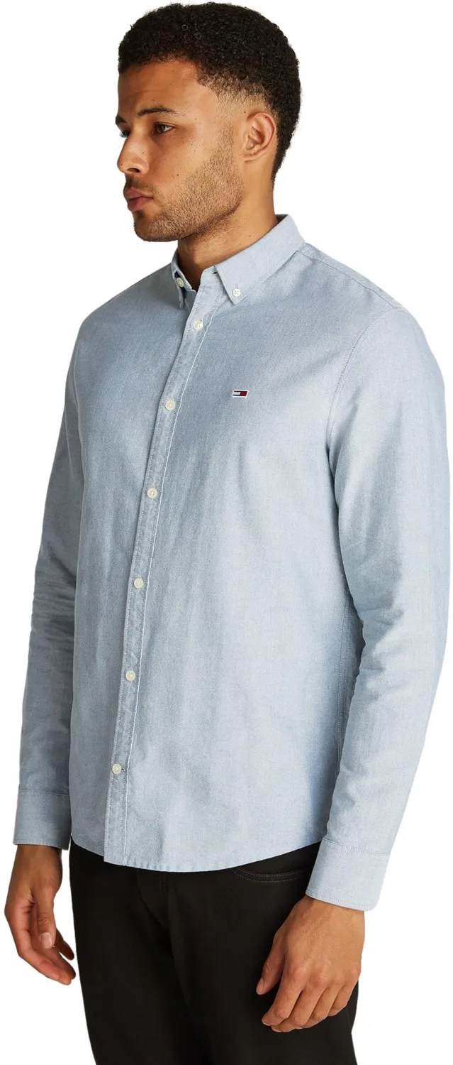 Tommy Jeans Oxford Shirt Regular Hemd blau
