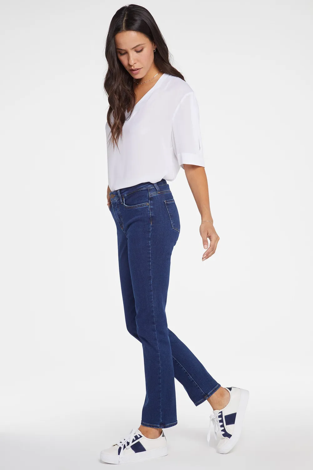 NYDJ Sheri Slim Jeans Long Quinn Dark Wash