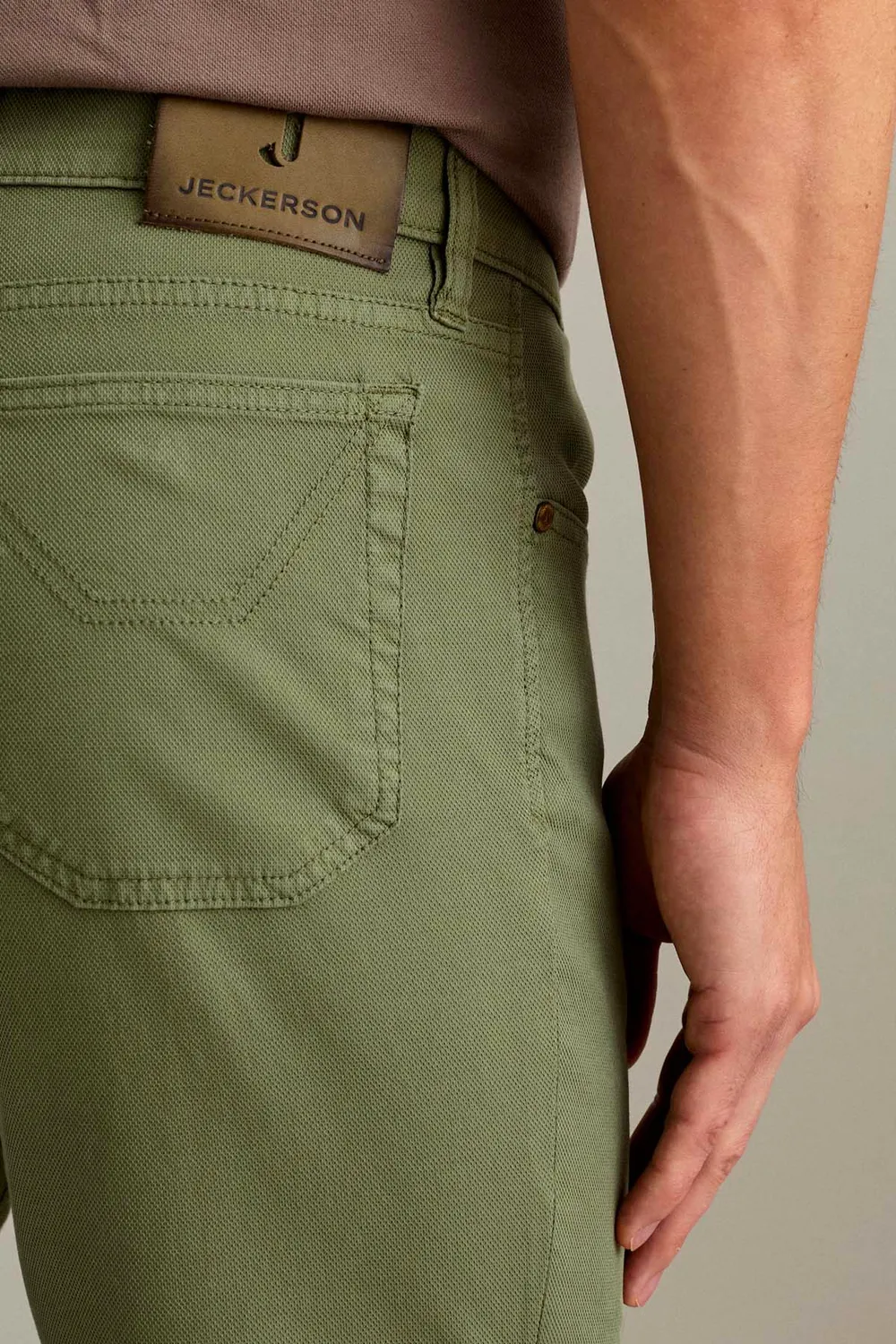 Jeckerson Jordan Slim Fit Herrenhose Salbeigrün