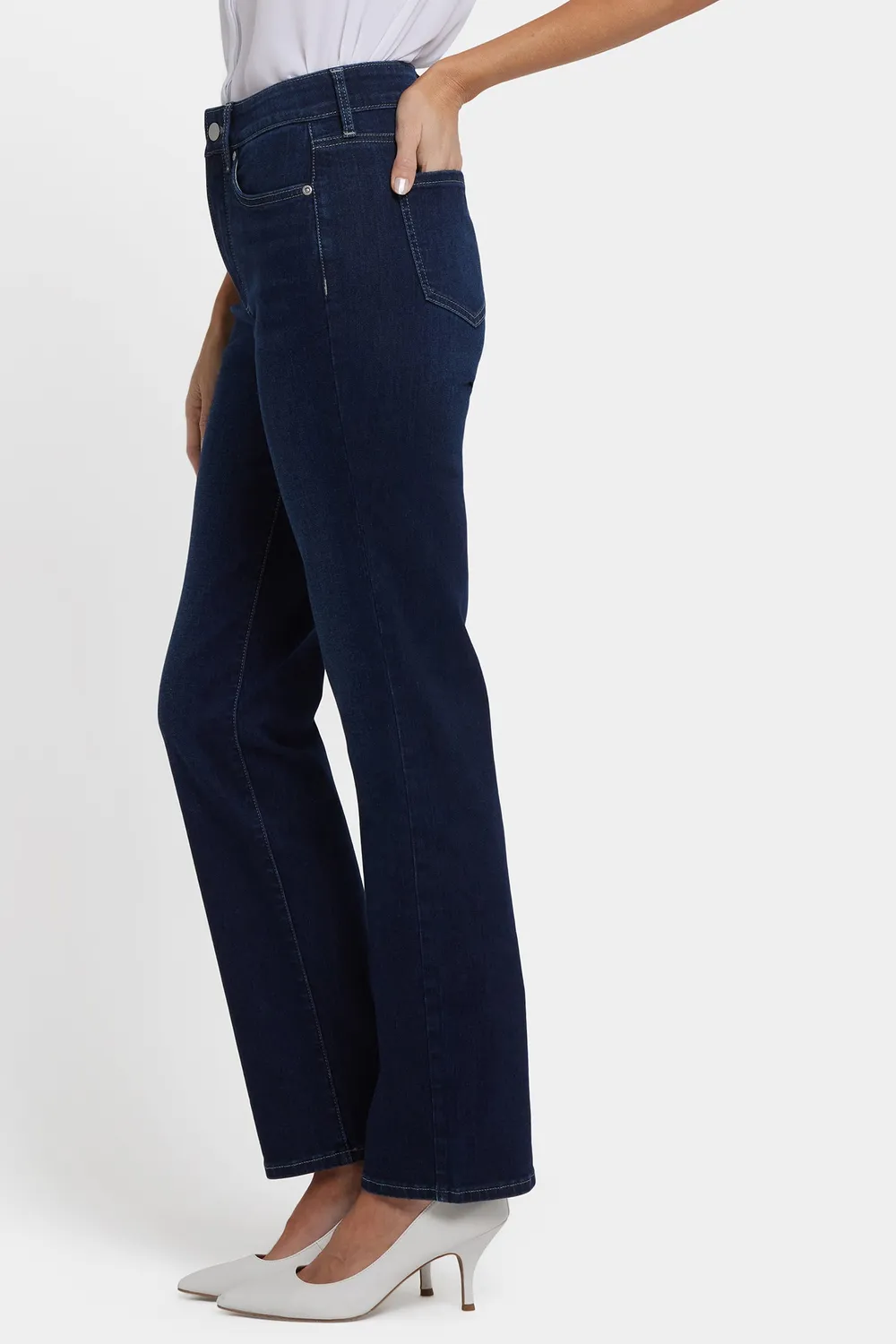 NYDJ Marilyn Straight Jeans Tall Midnight Breeze dunkelblau