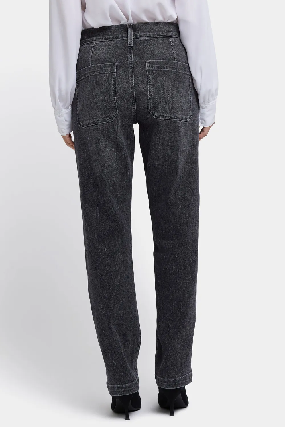 NYDJ Brooke Straight Jeans Vintage Noir locker