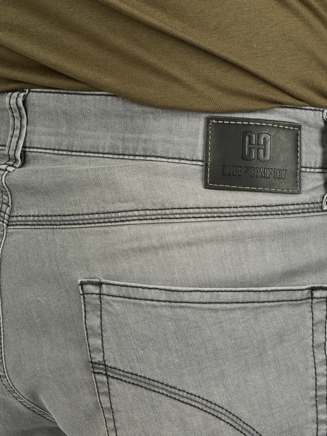 Club of Comfort Henry 6516 Jeans hellgrau Super Stretch