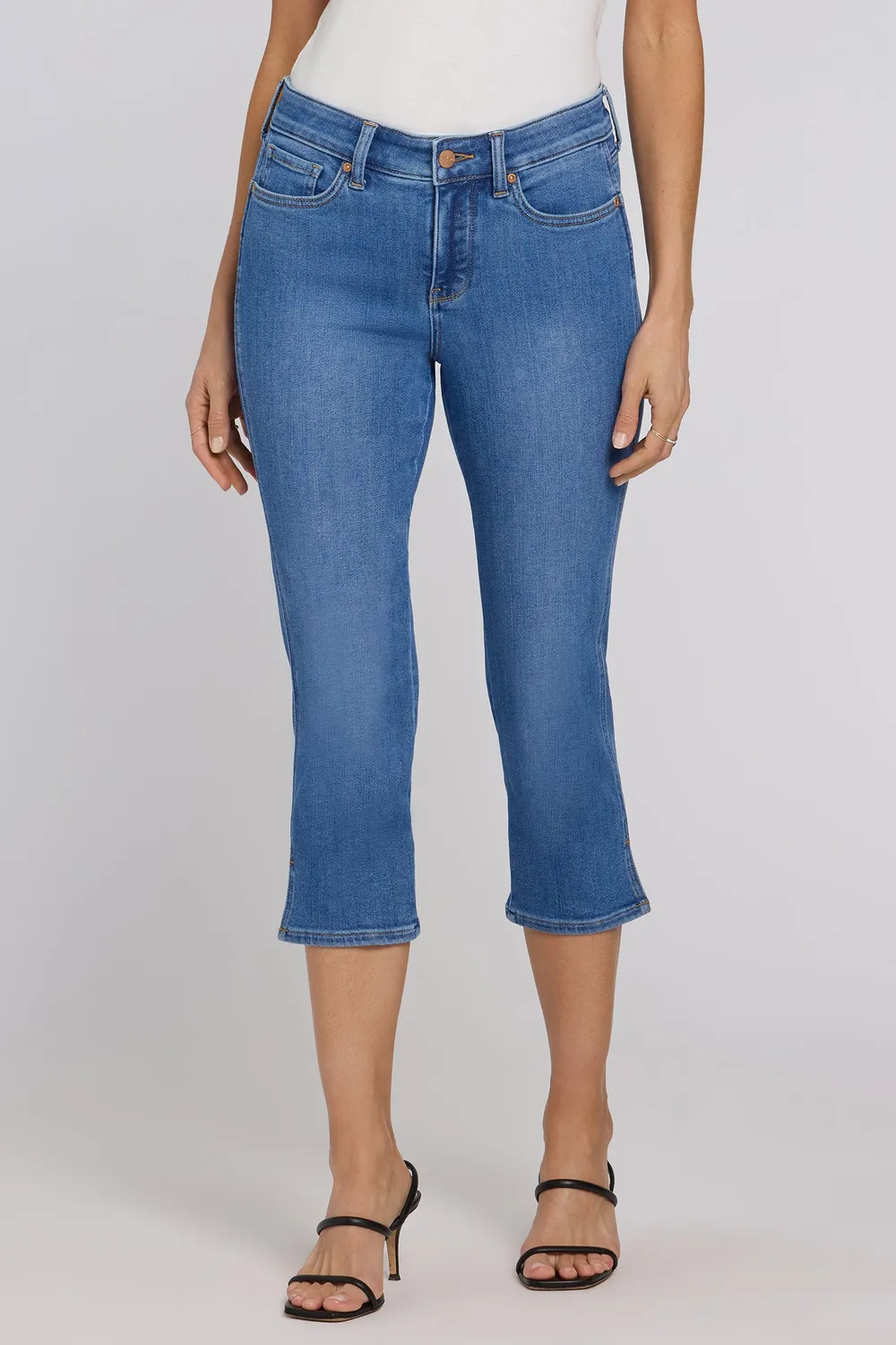 NYDJ Chloe Capri Petite Jeans Blue Paradise
