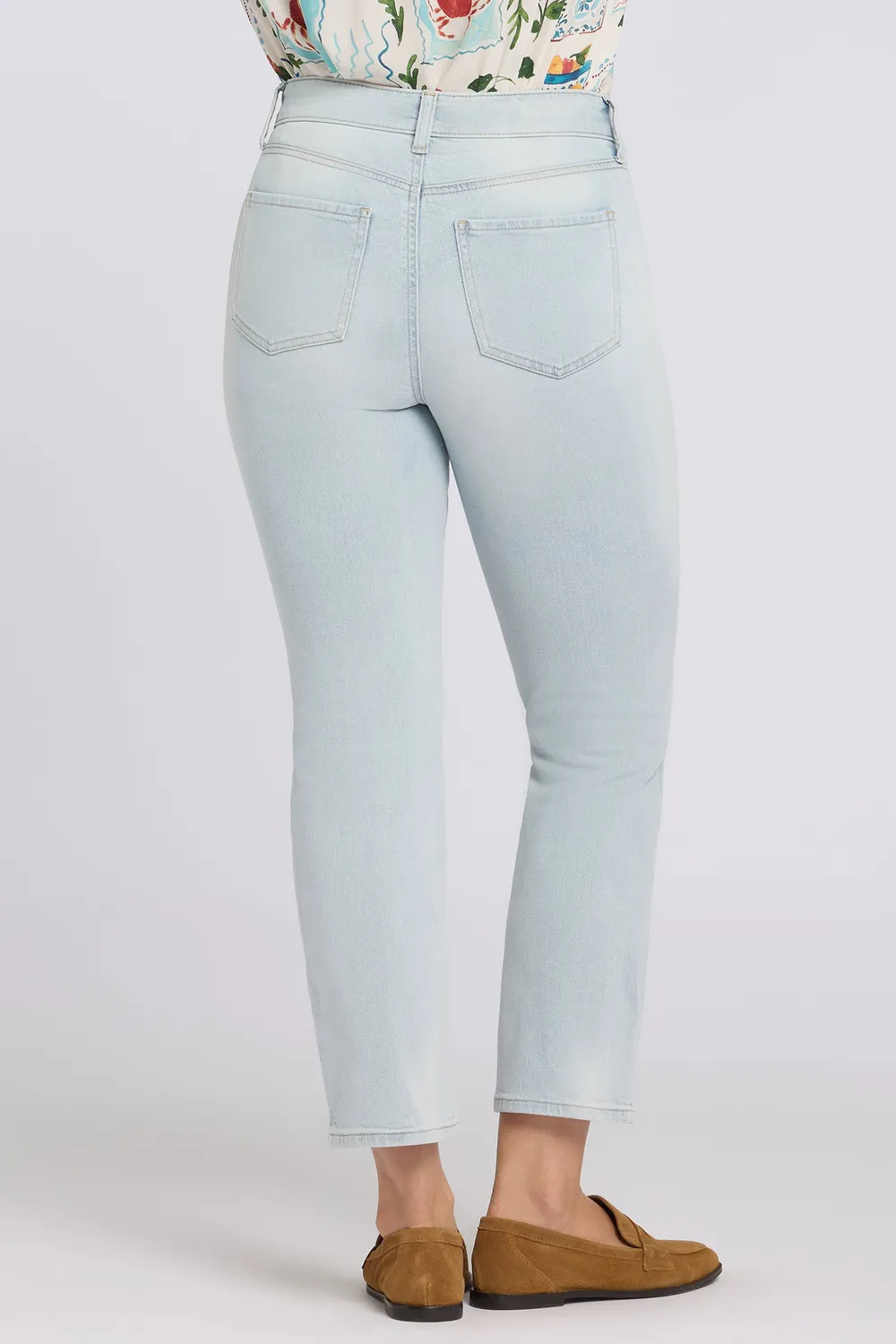 NYDJ Marilyn Straight Ankle Jeans Desert Shoreline High-Rise