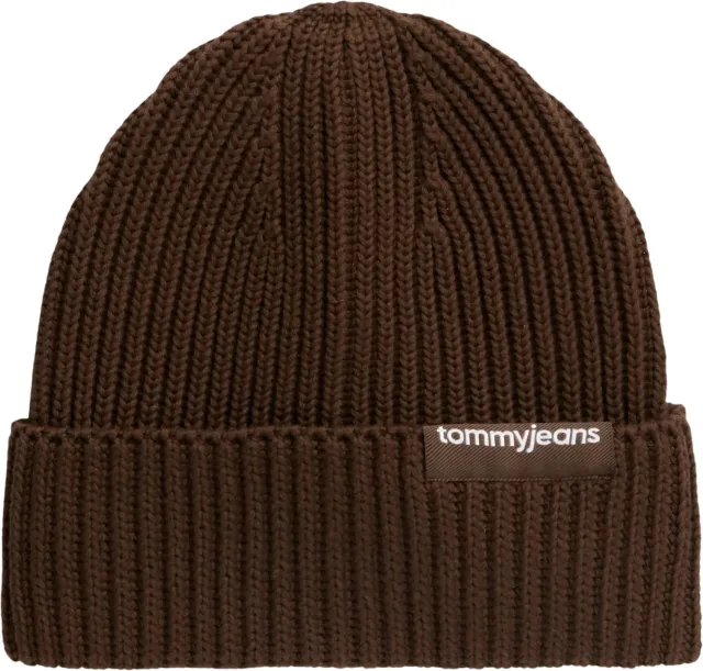 Tommy Jeans TJM Linear Logo Beanie AM0AM14865 braun