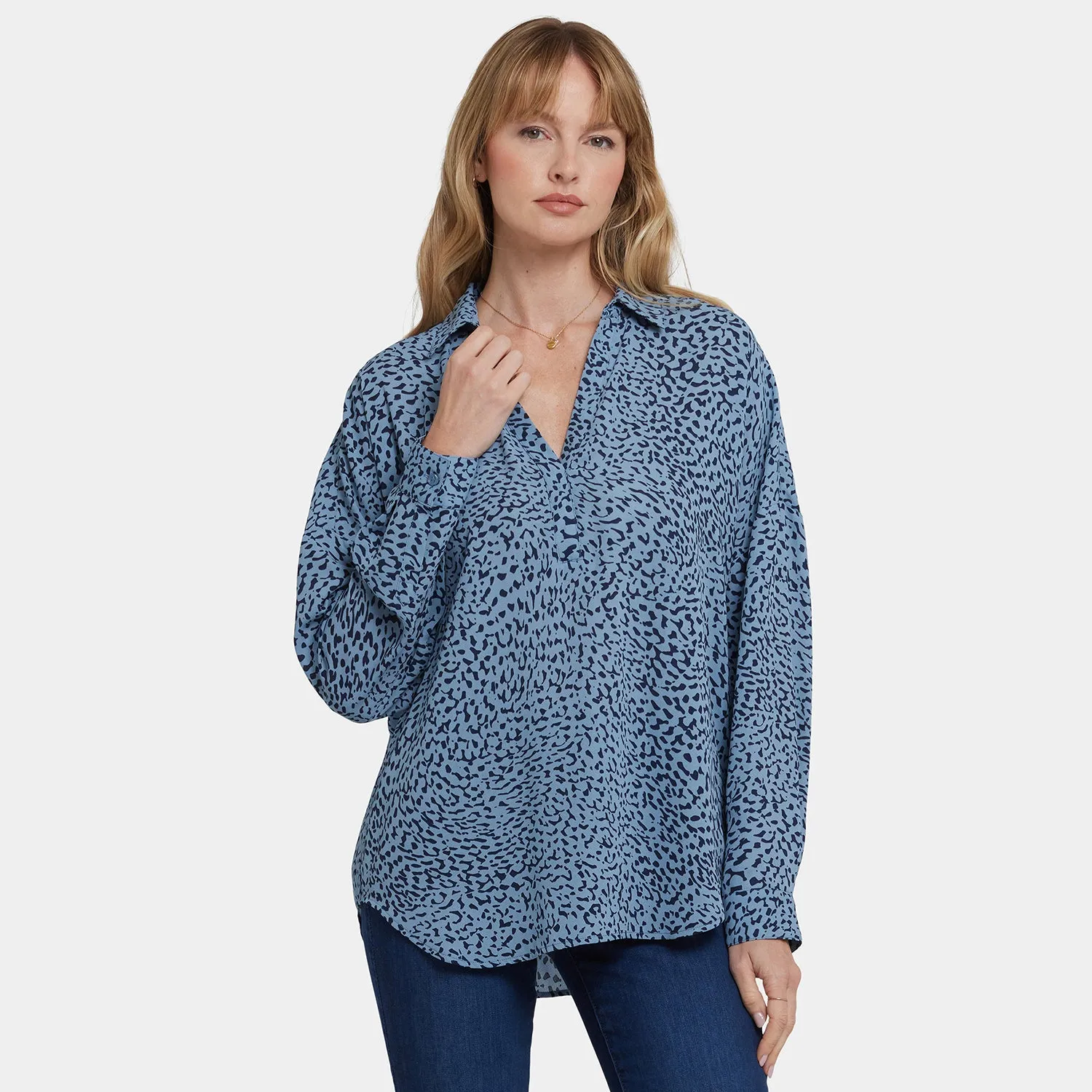 NYDJ Becky Blouse Bluse Charlottesville Animalprint