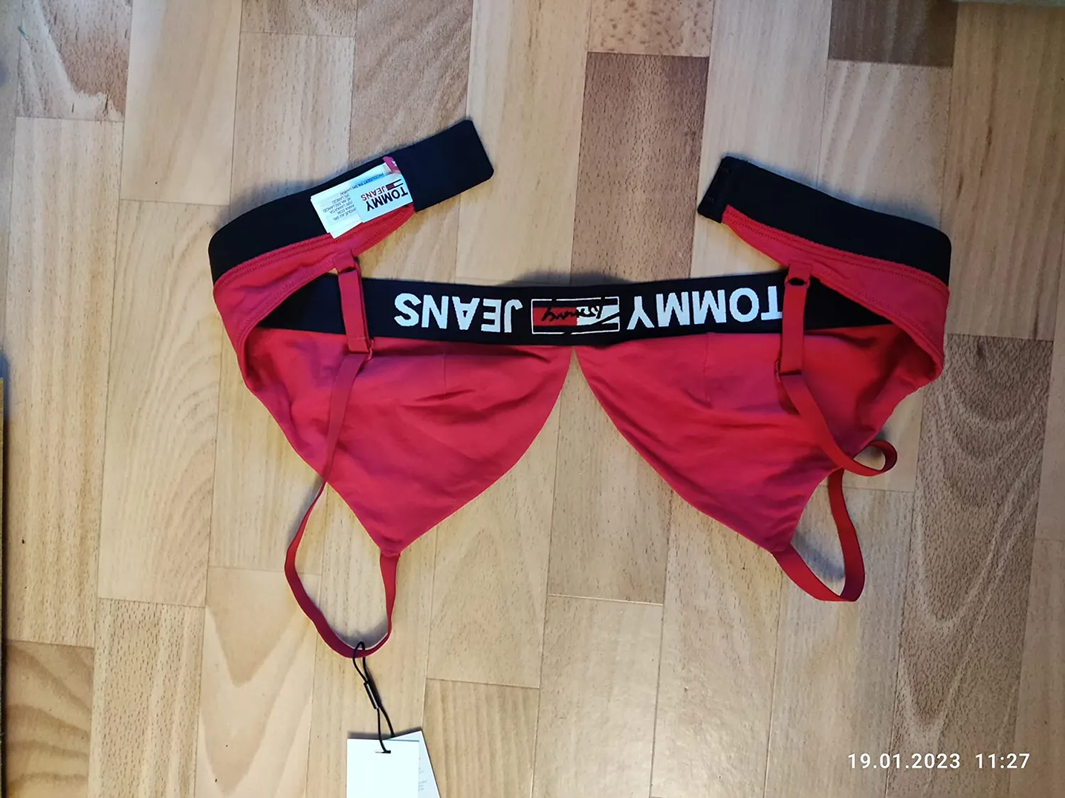Tommy Jeans Triangle UW0UW02721 Bralette Schwarz ungefüttert