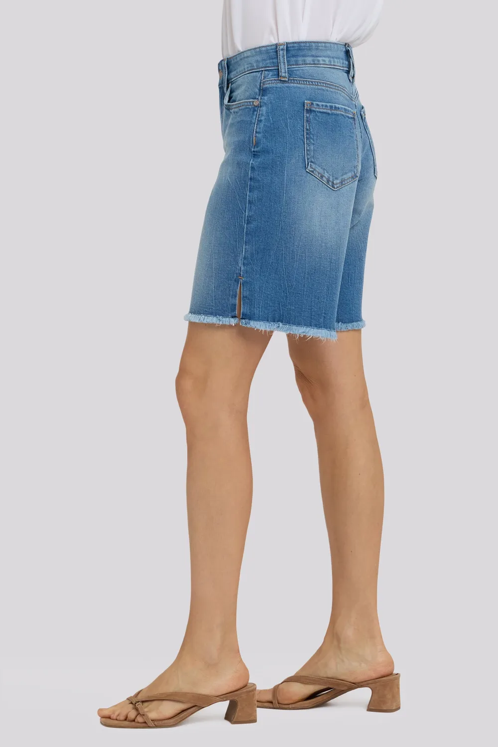 NYDJ Naomi Relaxed A-Line Jeansshorts Pacifica