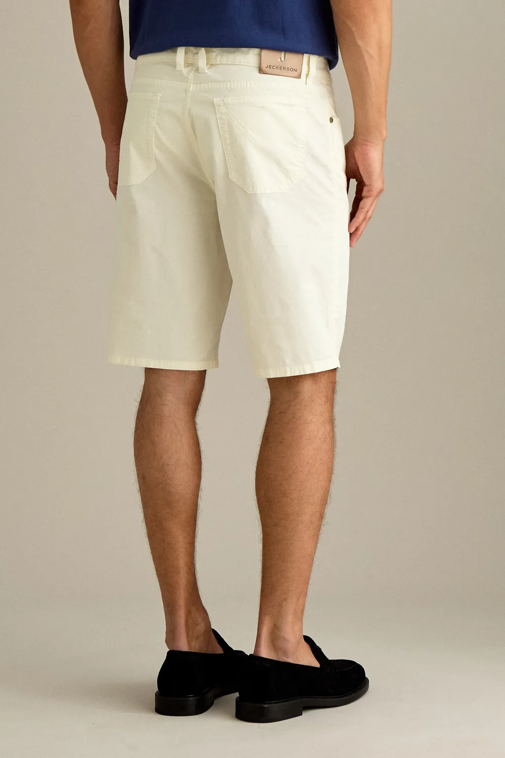 Jeckerson Jo Slim Fit Bermuda weiß Baumwolle