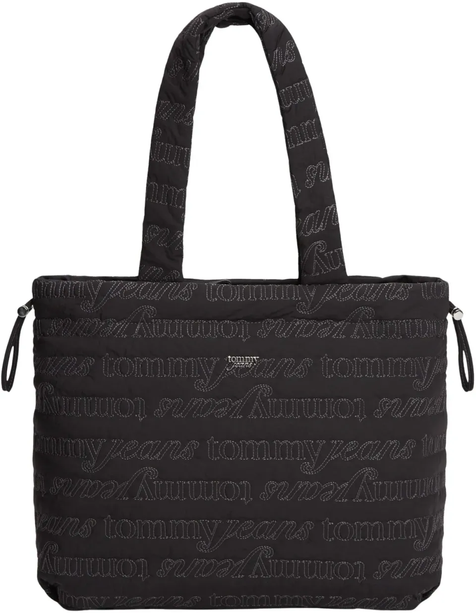 Tommy Jeans Icon Nylon Tote Gross Schwarz Nylon-Shopper