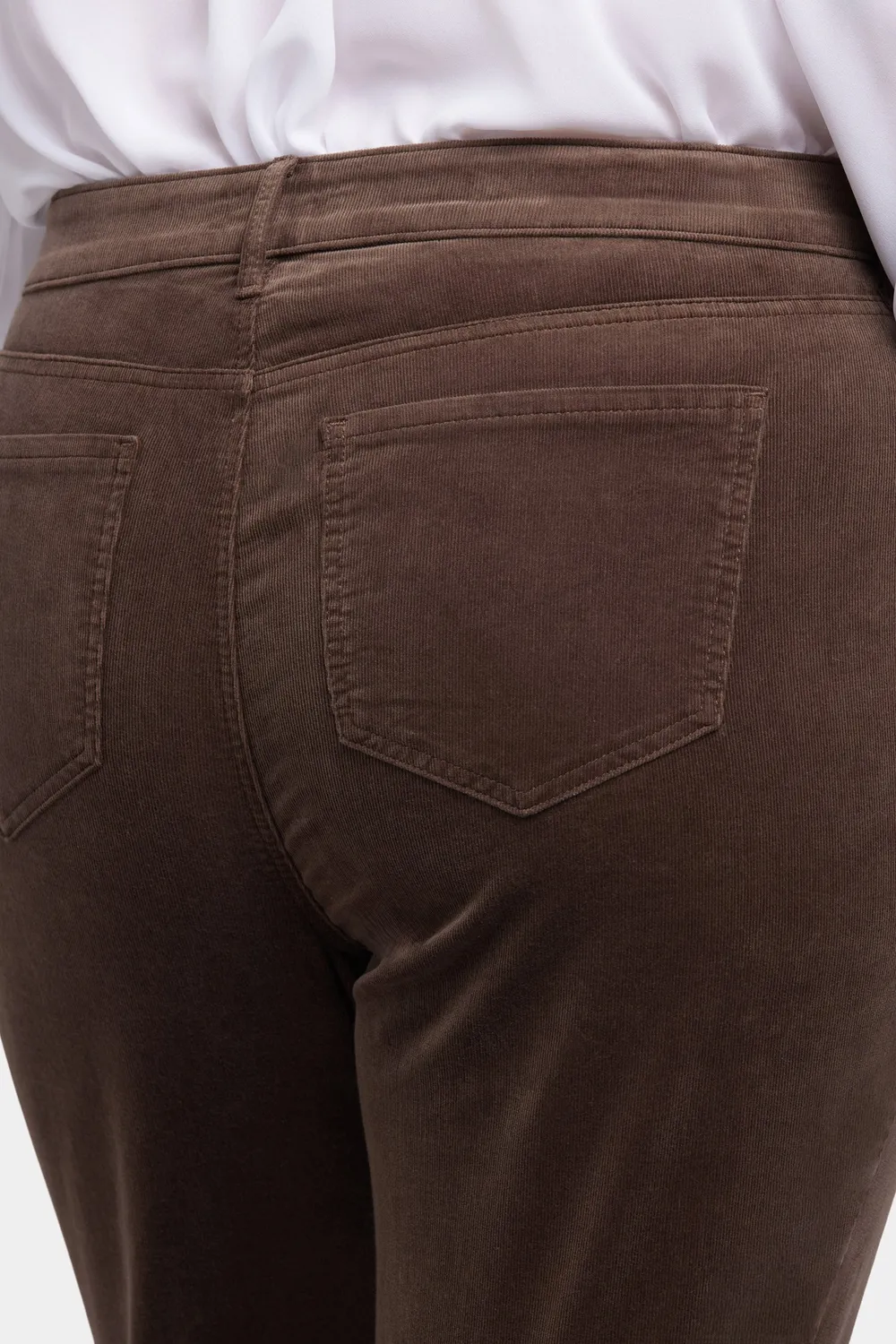 NYDJ Marilyn Straight Cordhose Coffee Bean braun