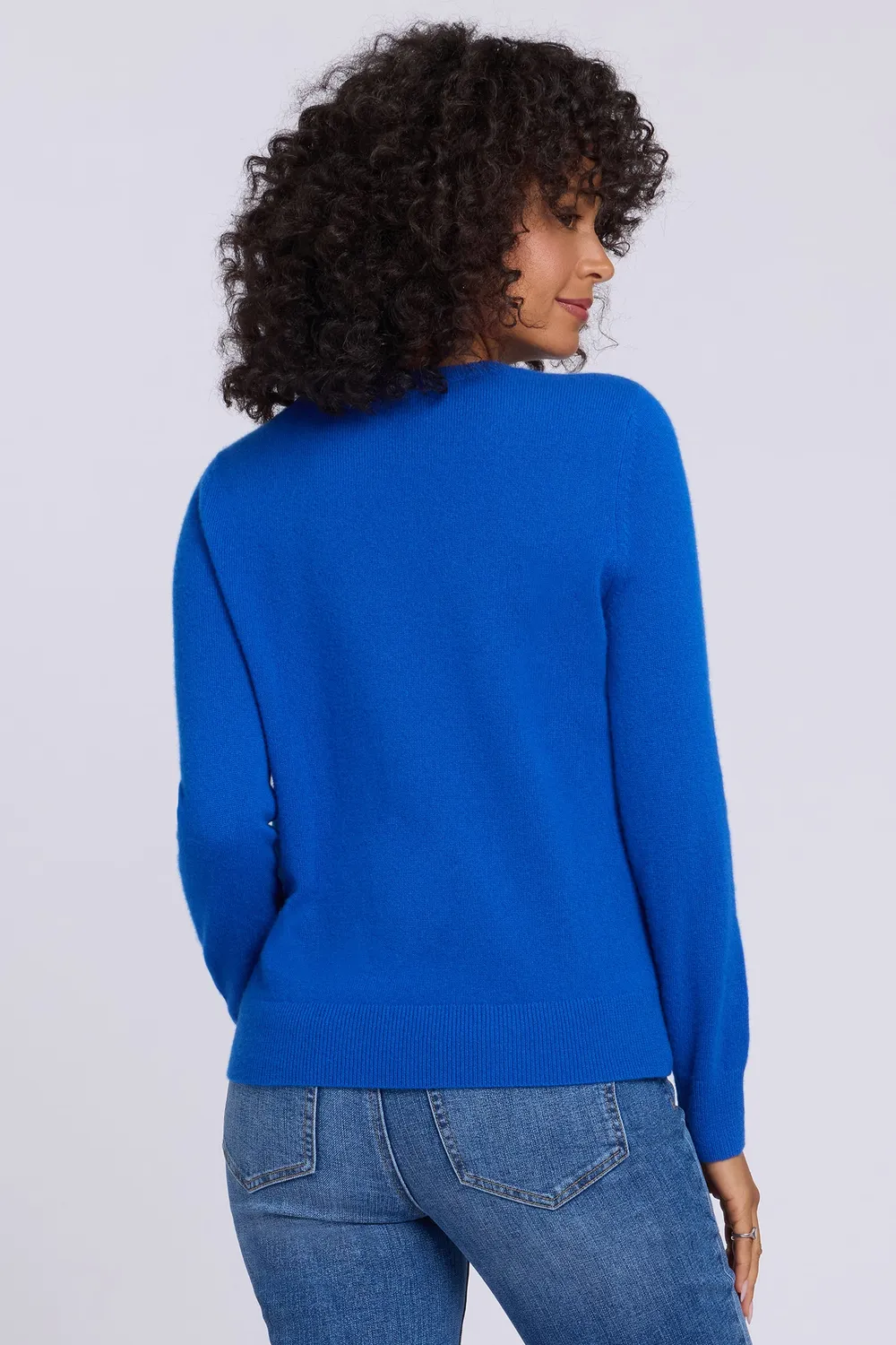 NYDJ Essential Crewneck Pullover Diamond Blue Kaschmir